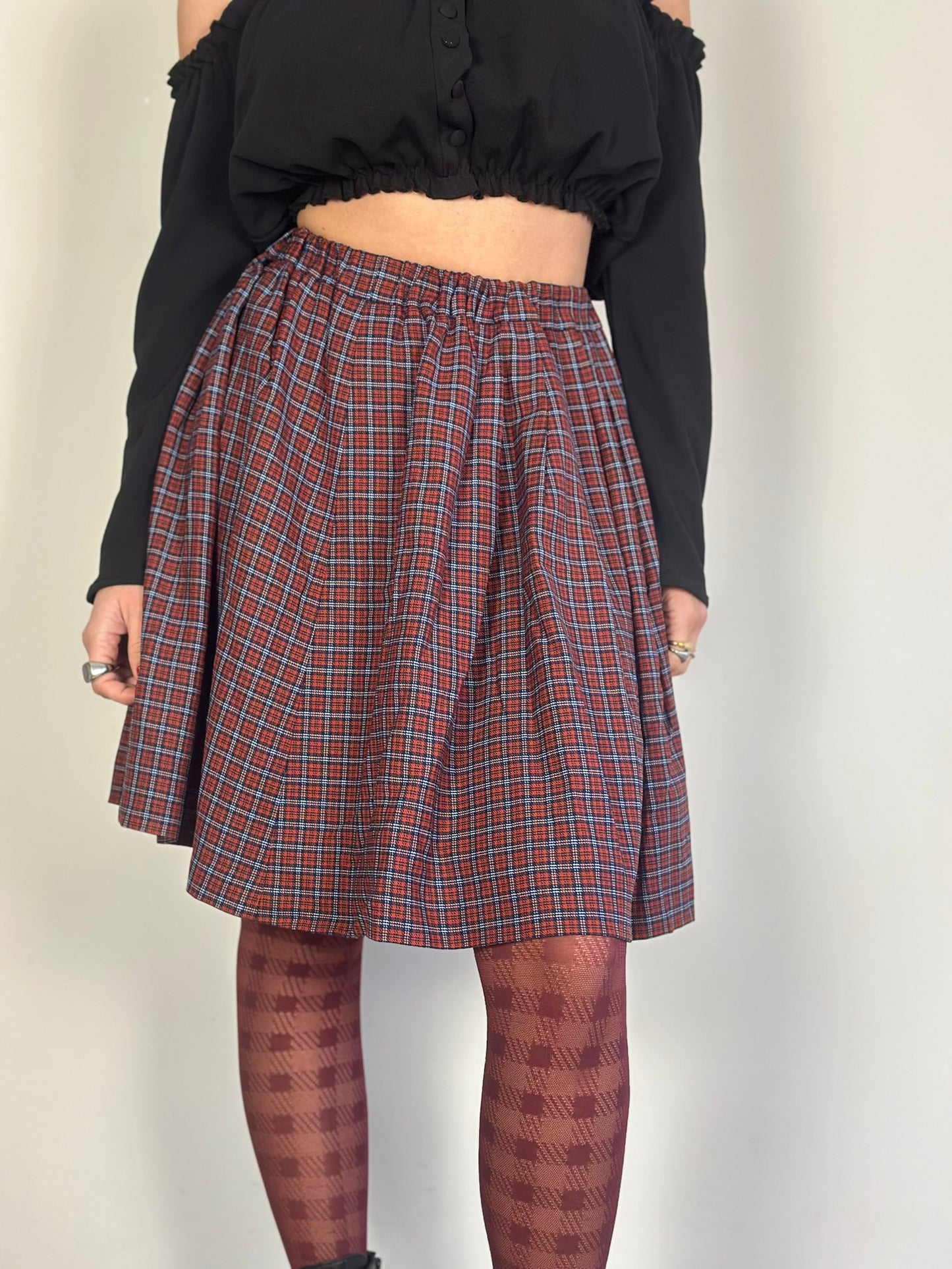Vintage Checked Skirt