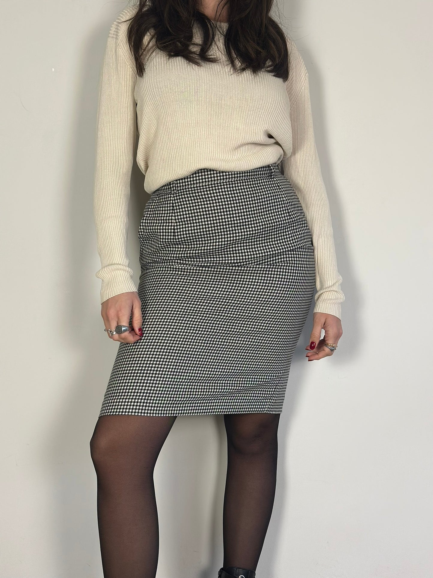 Vintage Checked Skirt