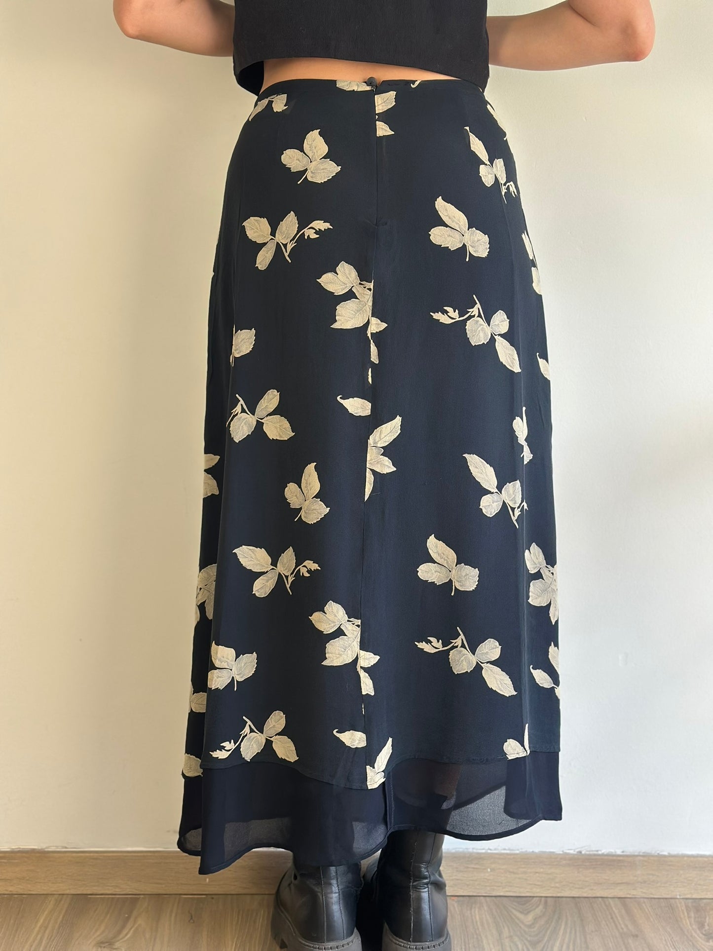 Vintage Maxi Silk Skirt