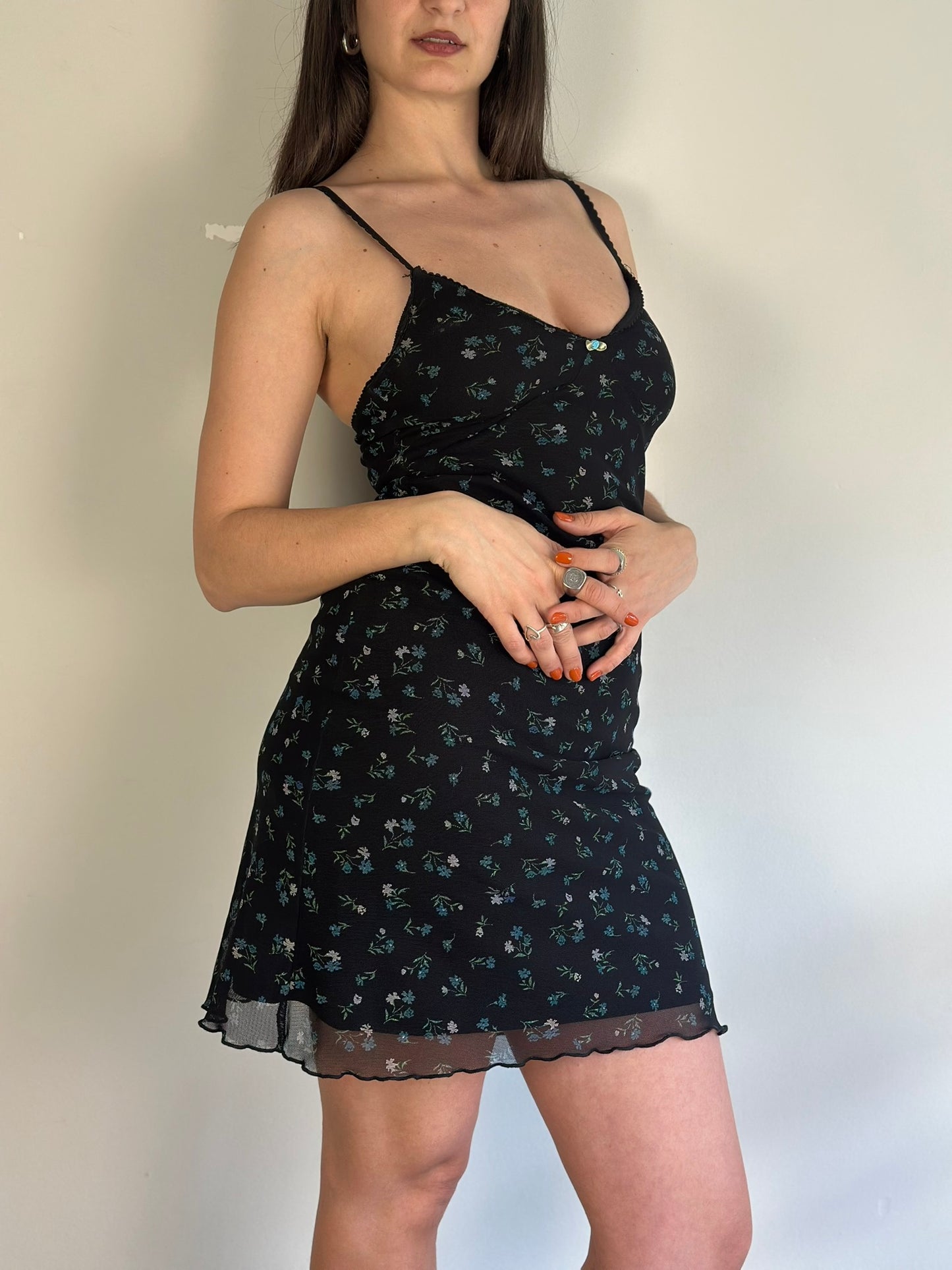Vintage Floral Mini Dress