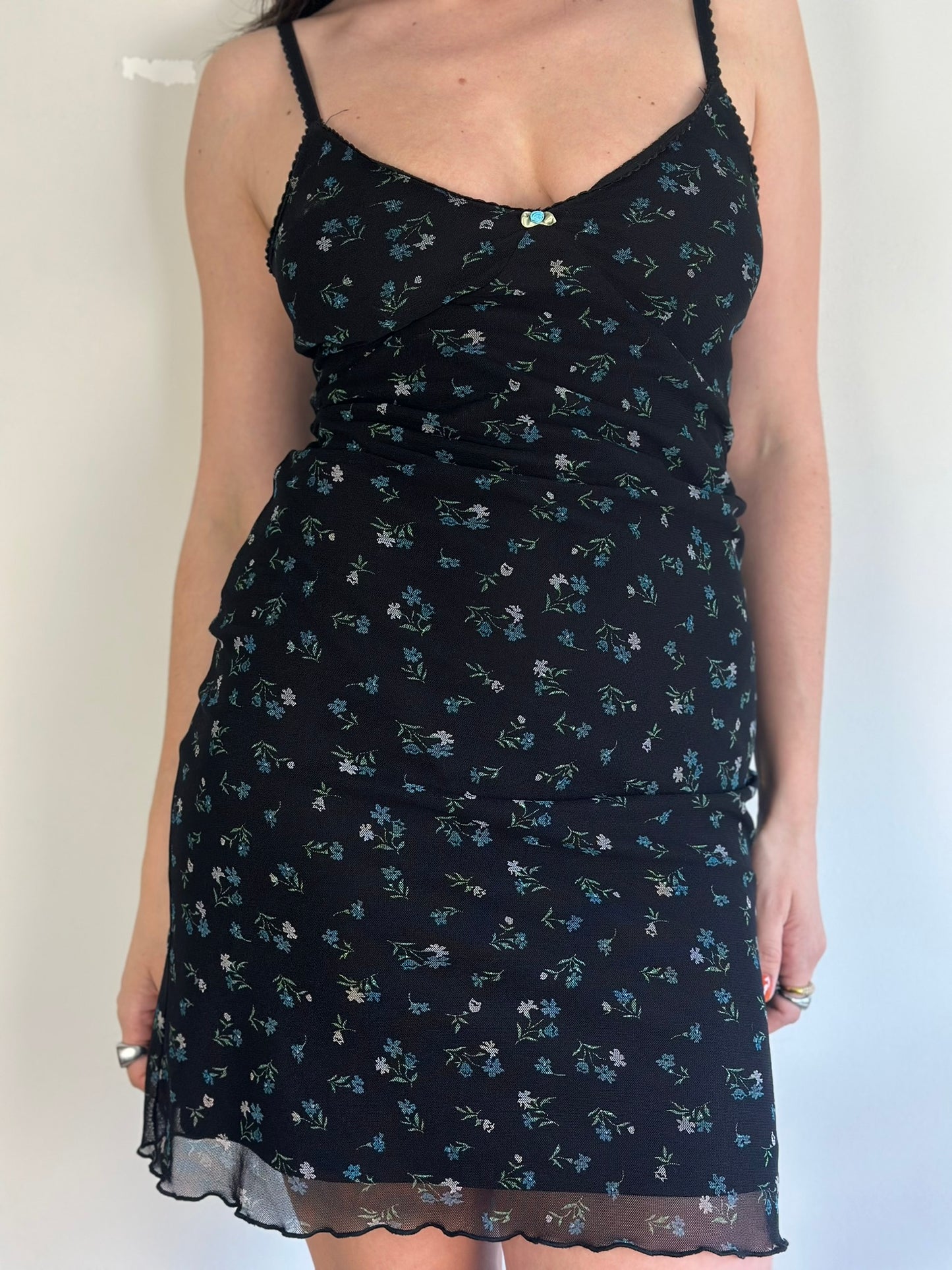 Vintage Floral Mini Dress