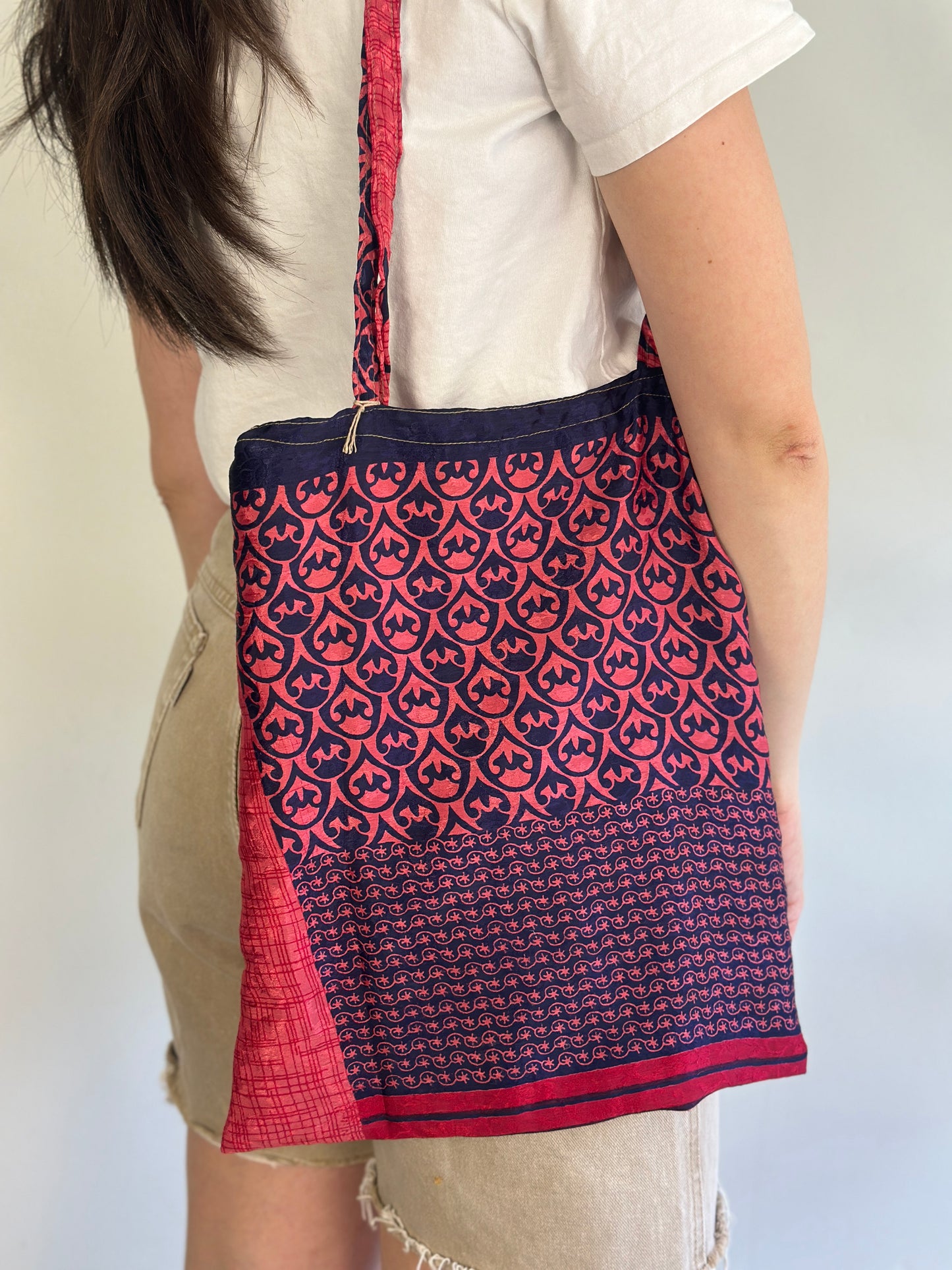 Recycled Silk Tote Bag