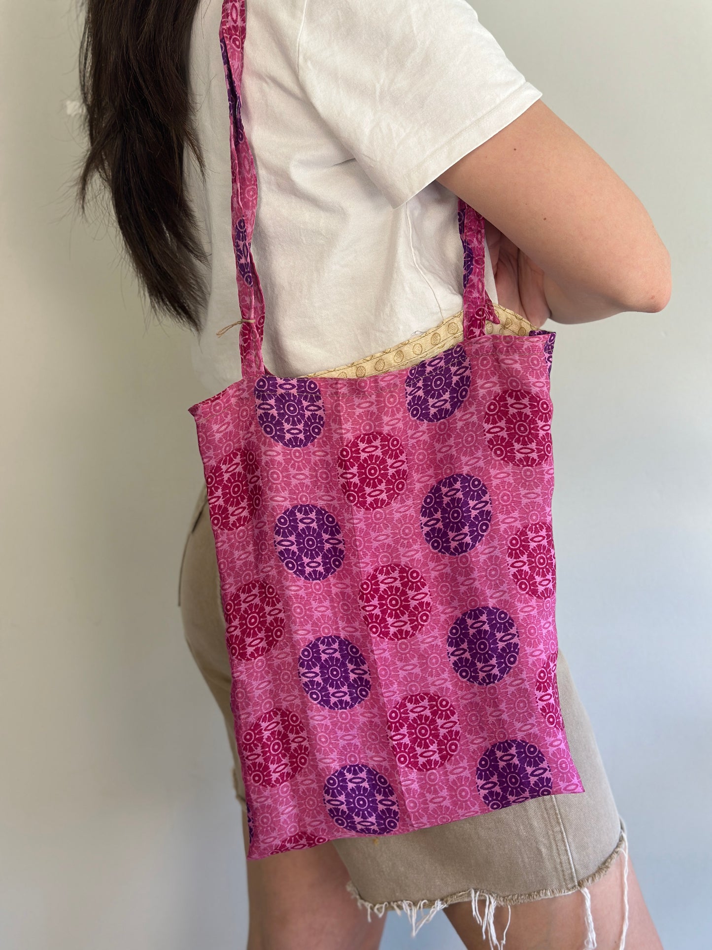 Recycled Silk Tote Bag