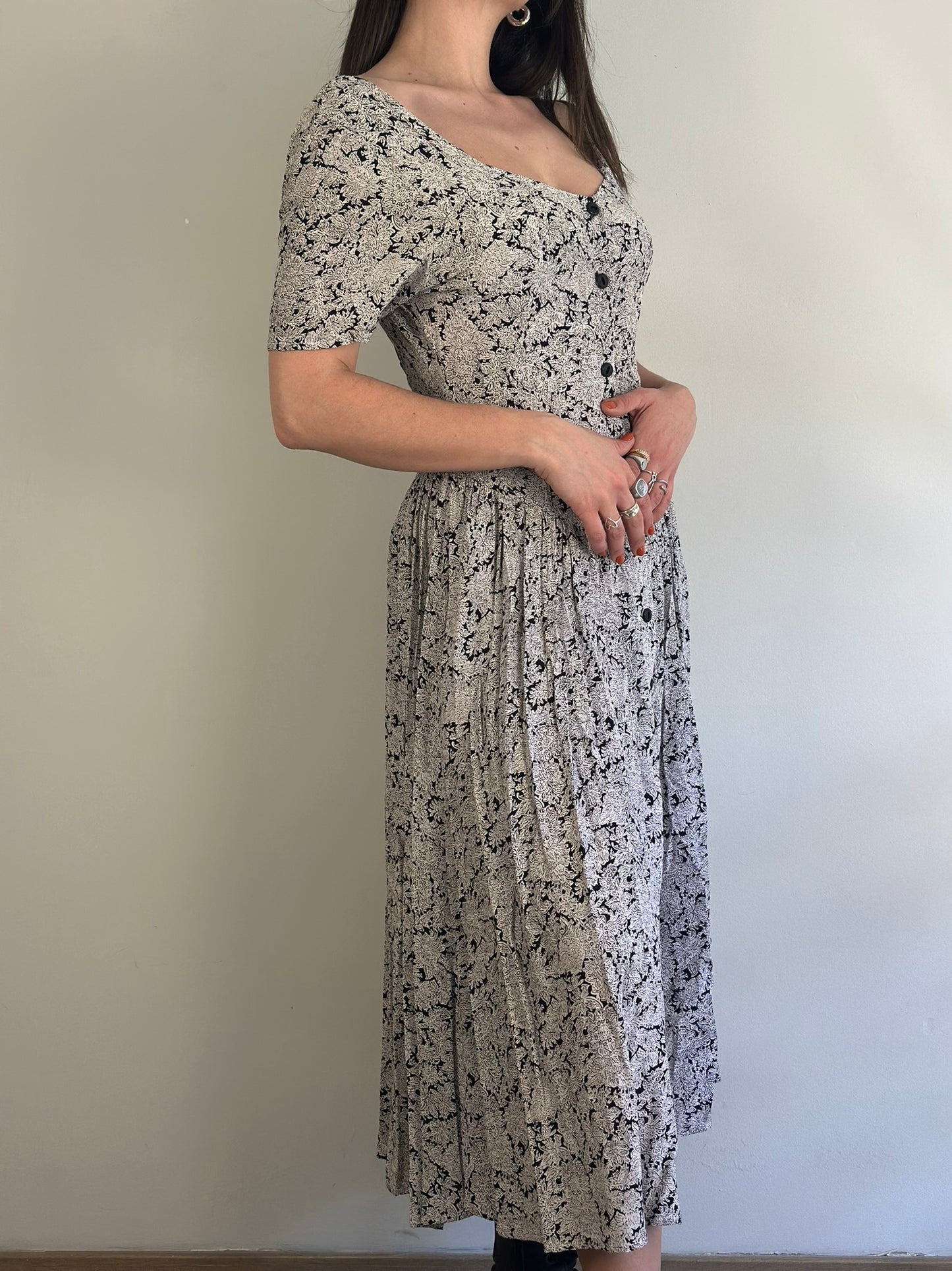 Vintage Patterned Dress