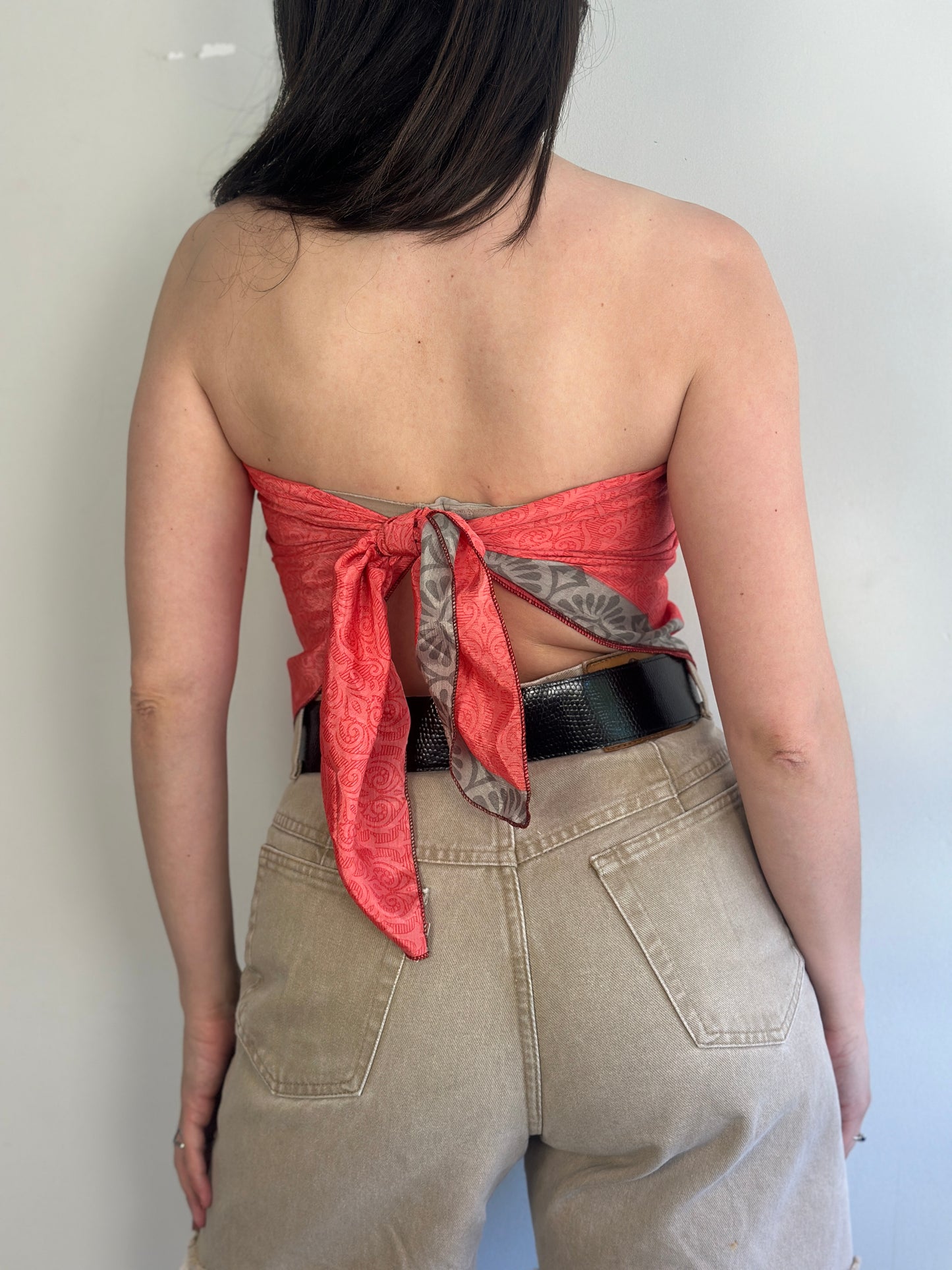 Recycled Silk Scarf-Top