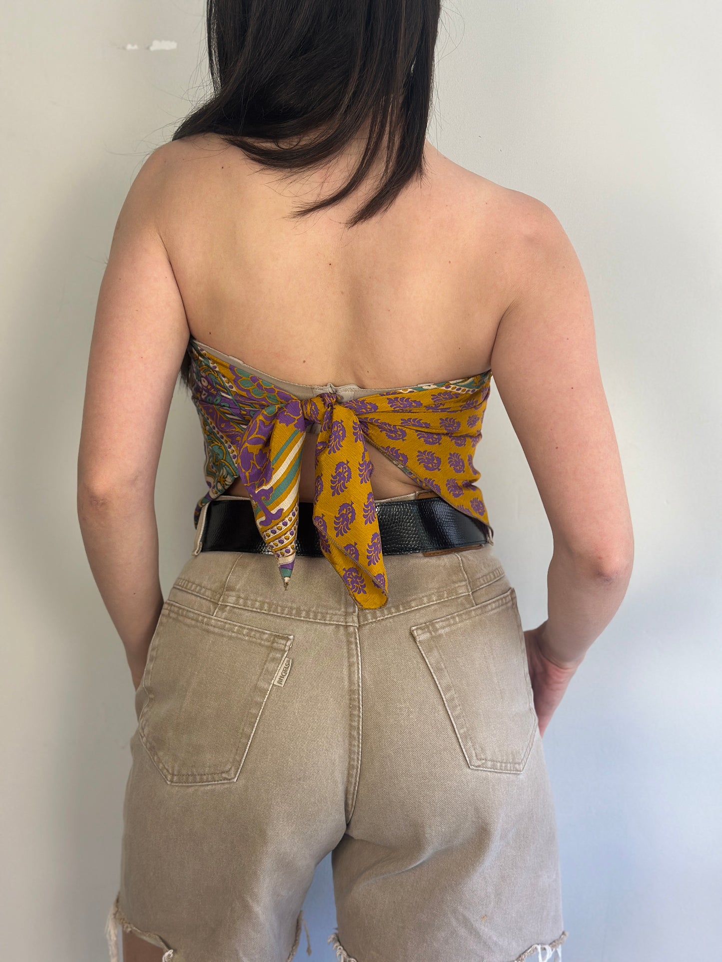 Recycled Silk Scarf-Top
