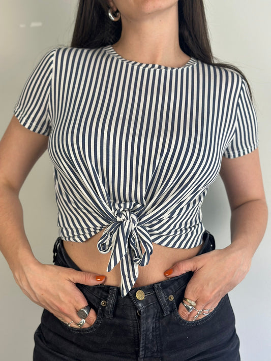 Vintage Striped Blouse
