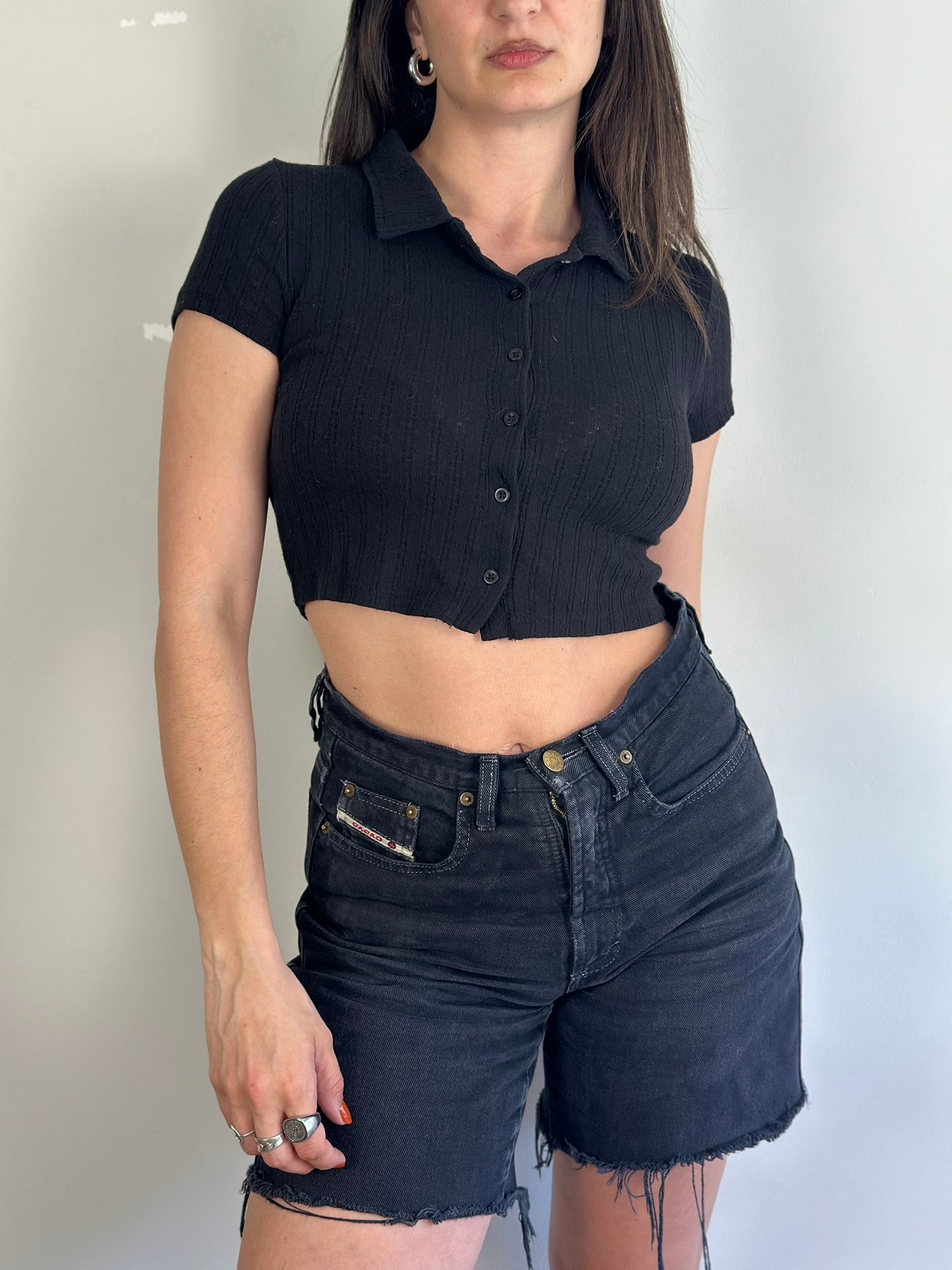 Black Crop Top