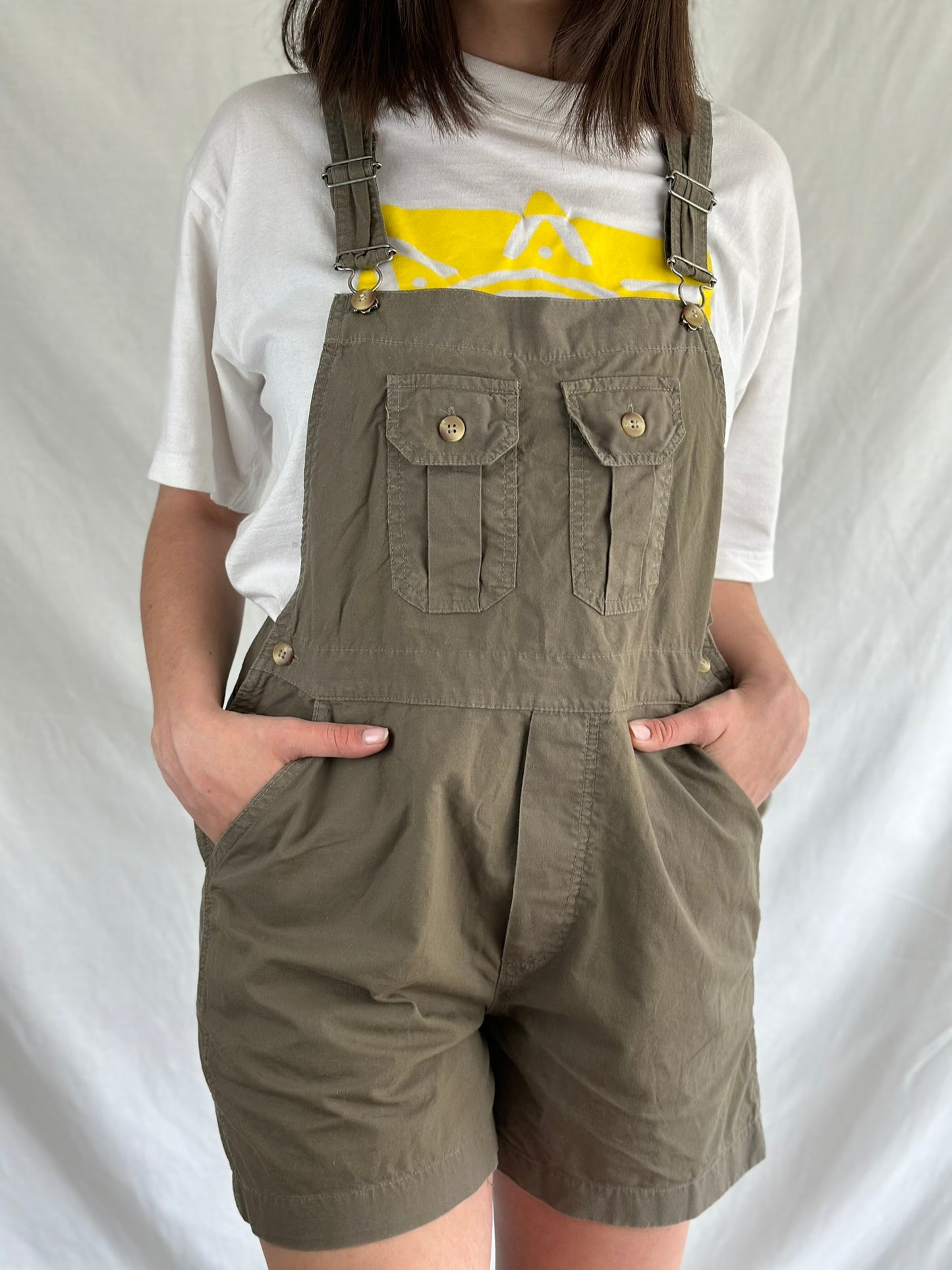 Khaki Short Overall