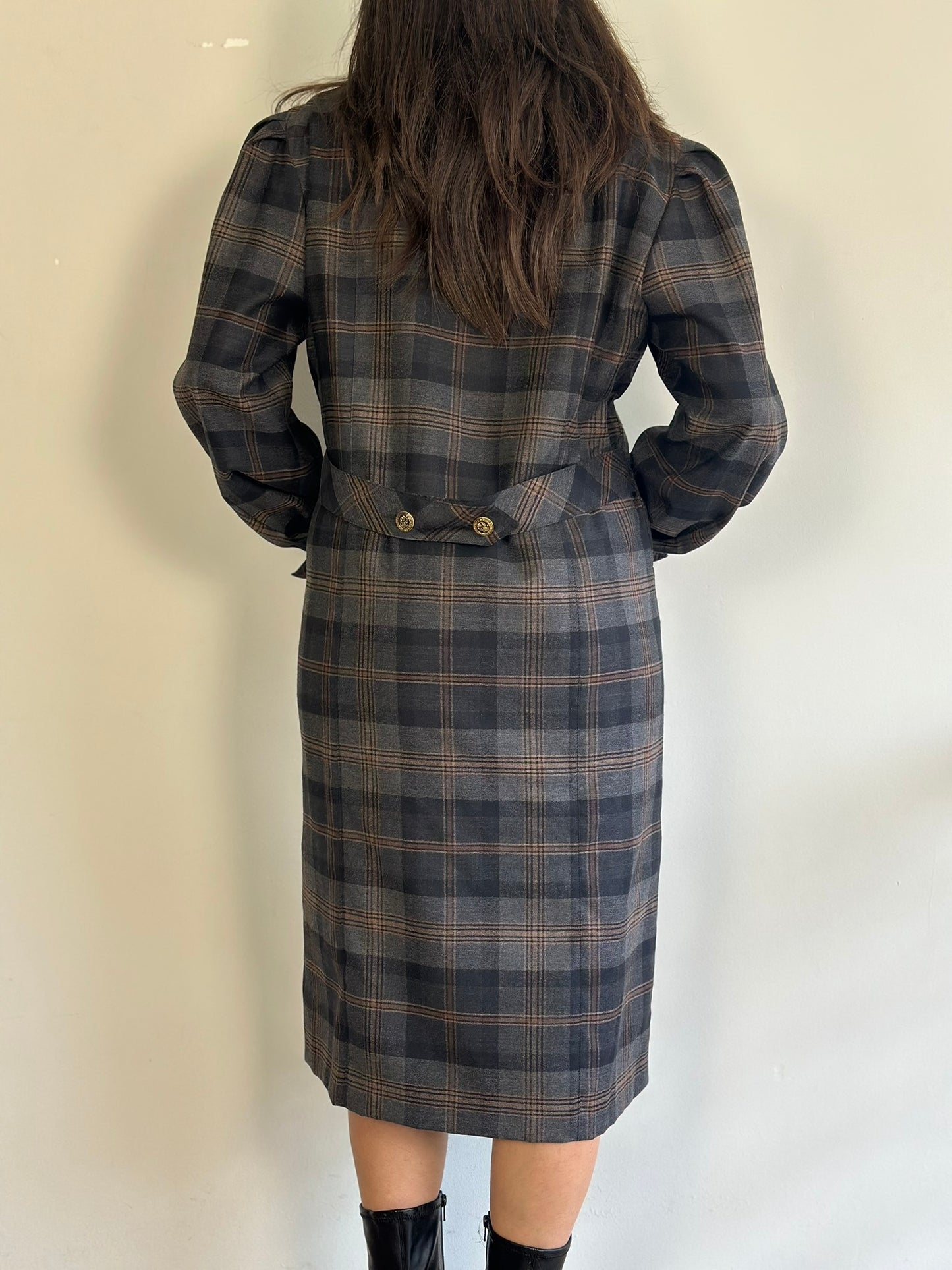 Vintage Plaid Dress