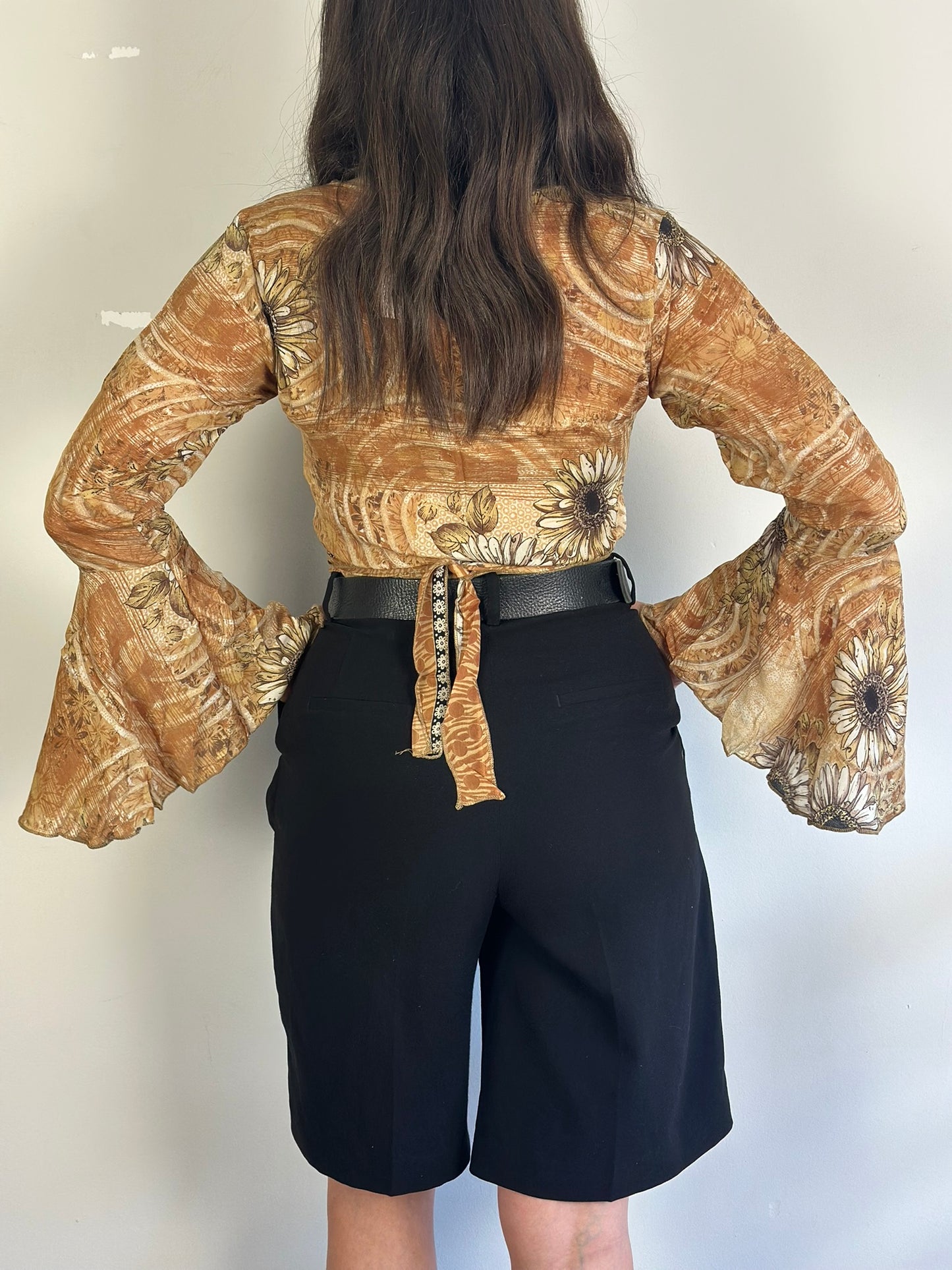 Recycled Silk Wrap Top