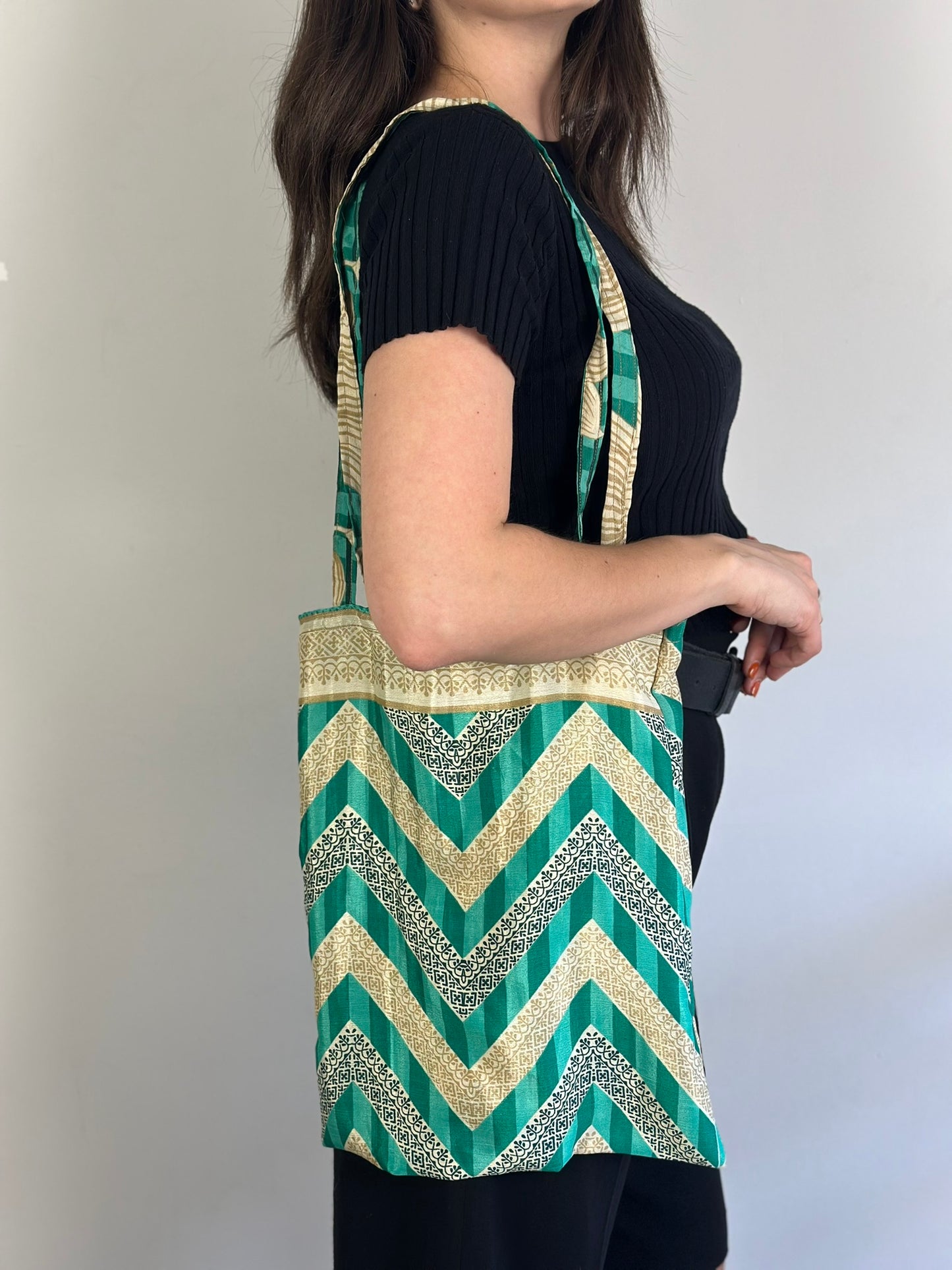 Recycled Silk Tote Bag
