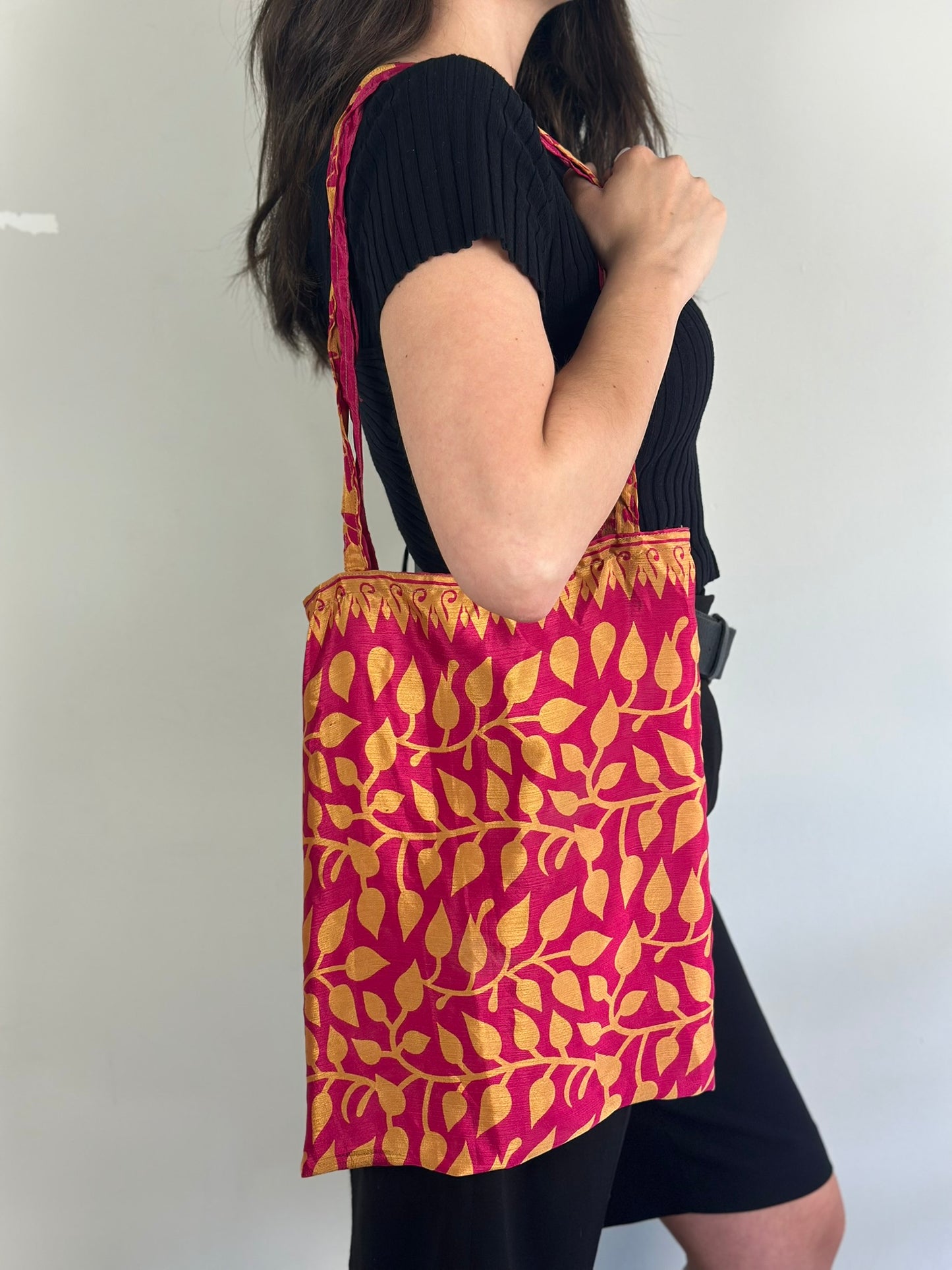 Recycled Silk Tote Bag