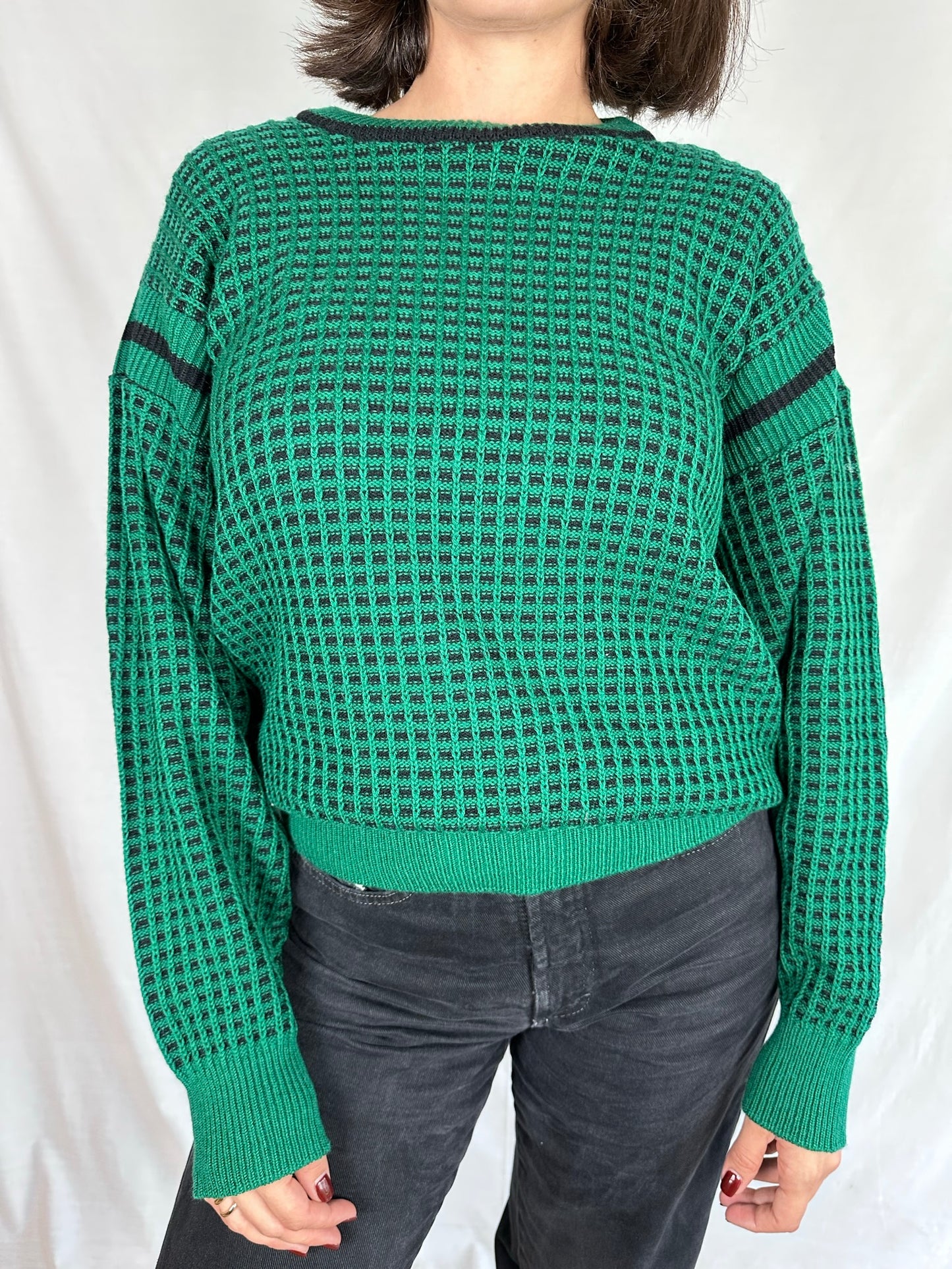 Green Plaid Sweater