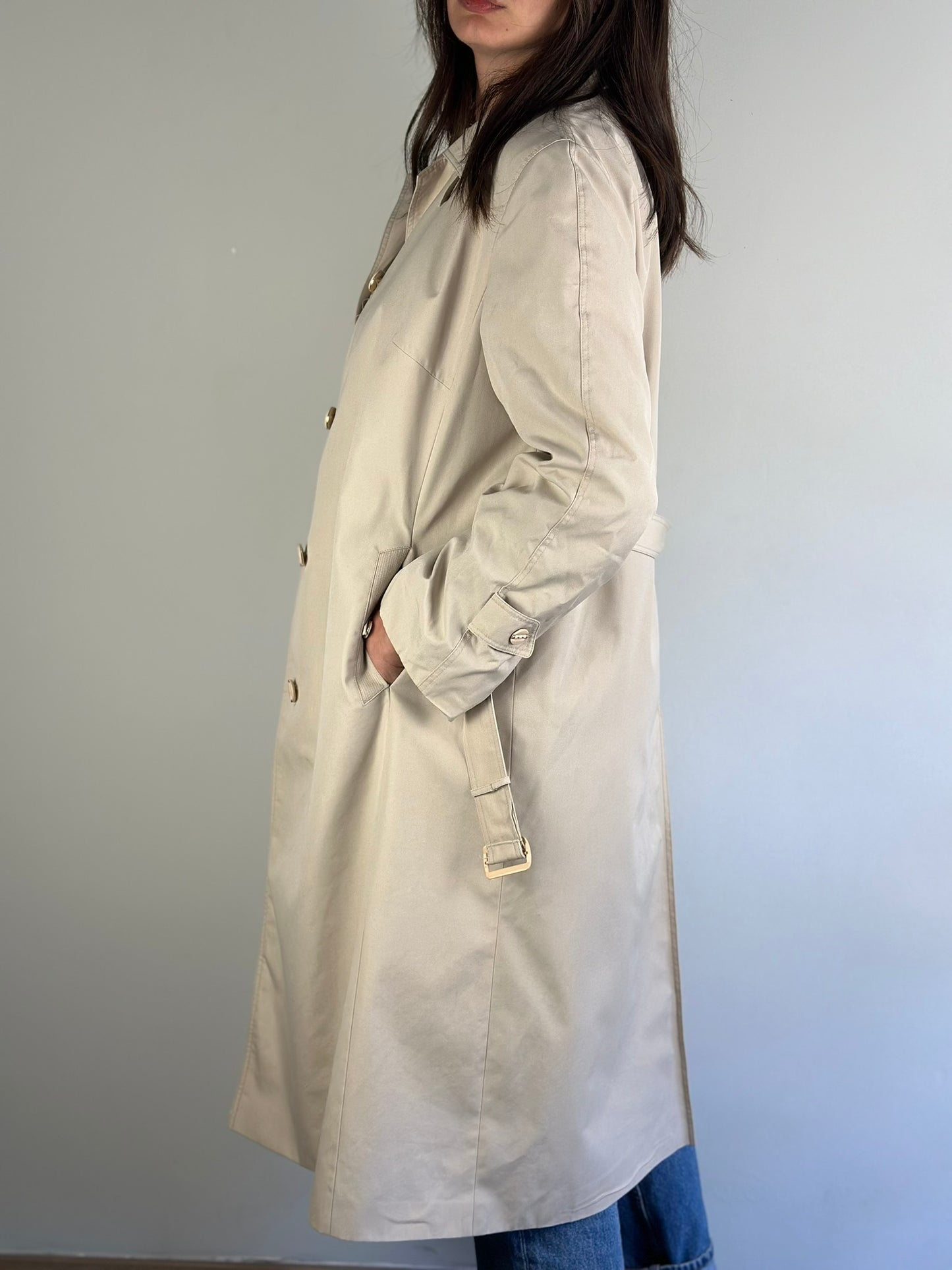 Vintage Beige Trench Coat