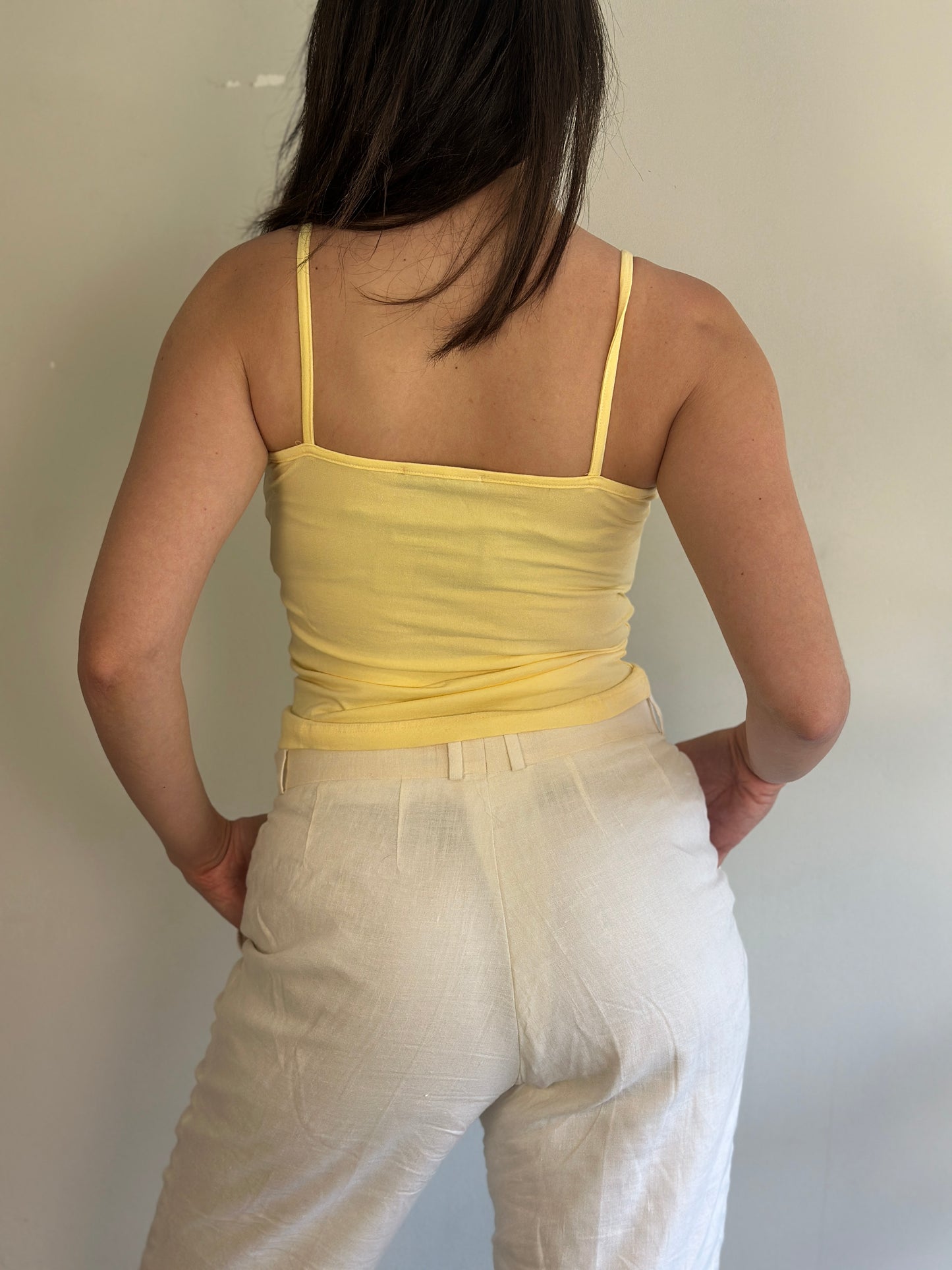 Yellow Top with lace details