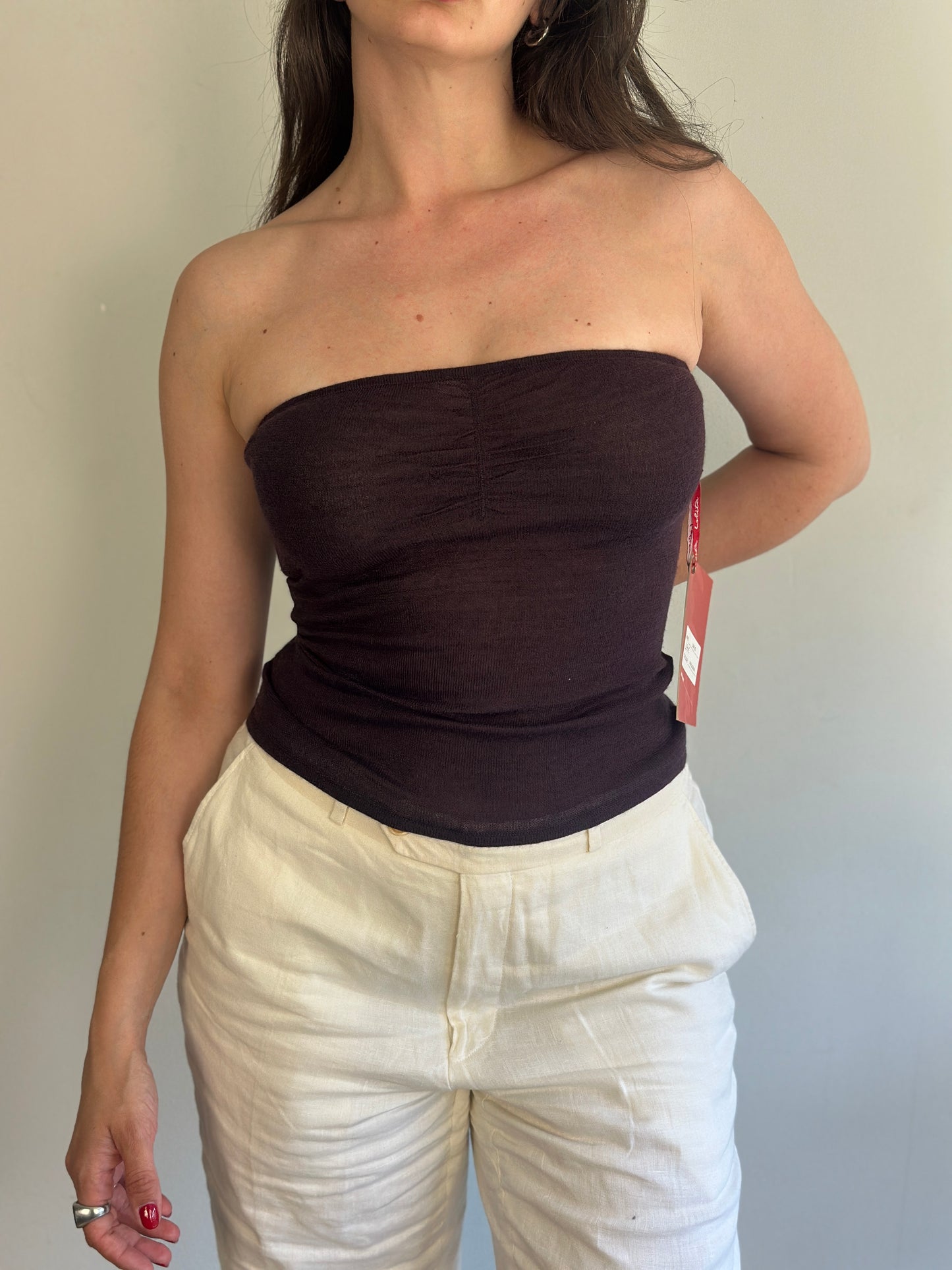 Brown Tube Top