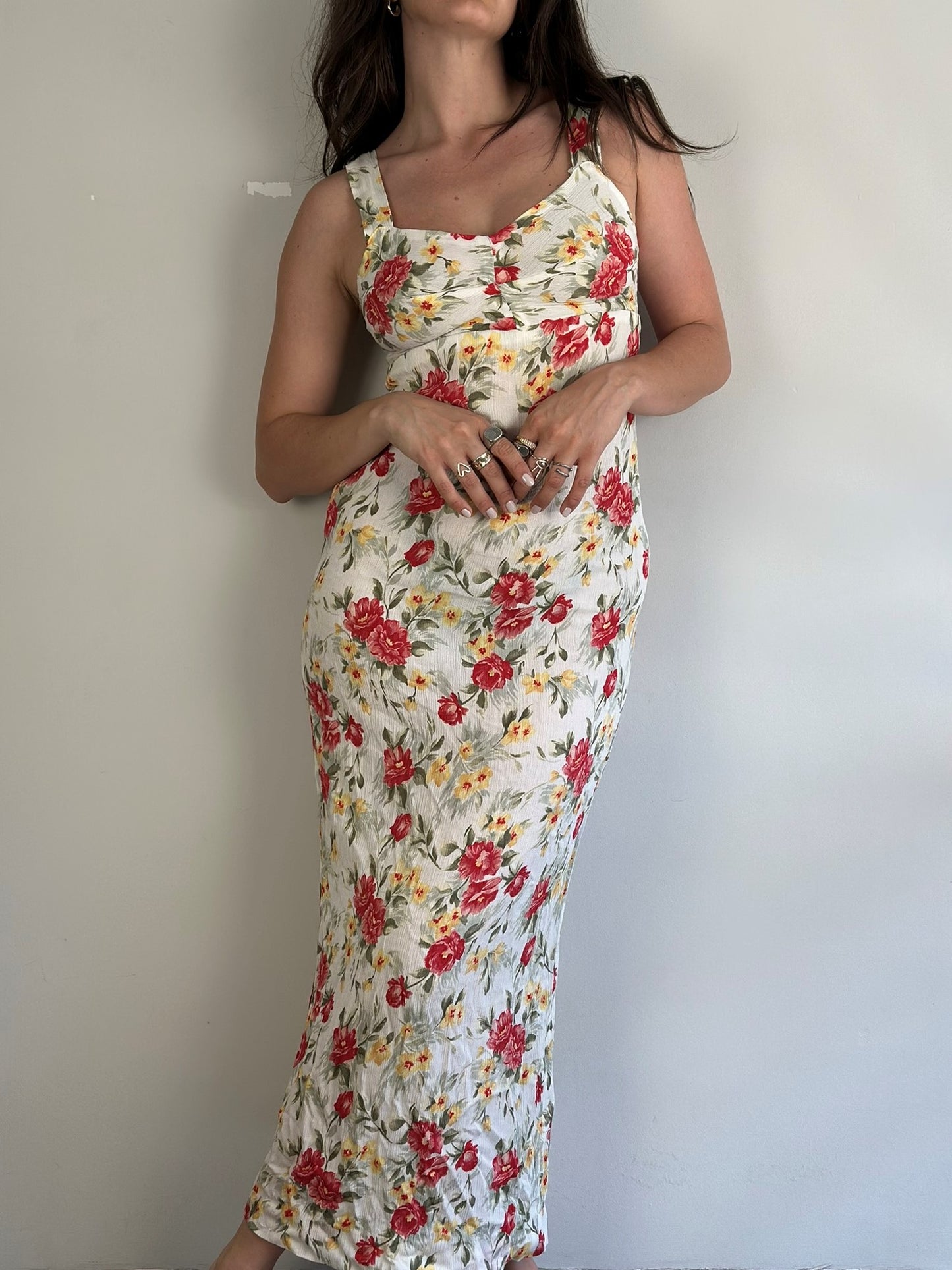 Vintage Maxi Floral Dress