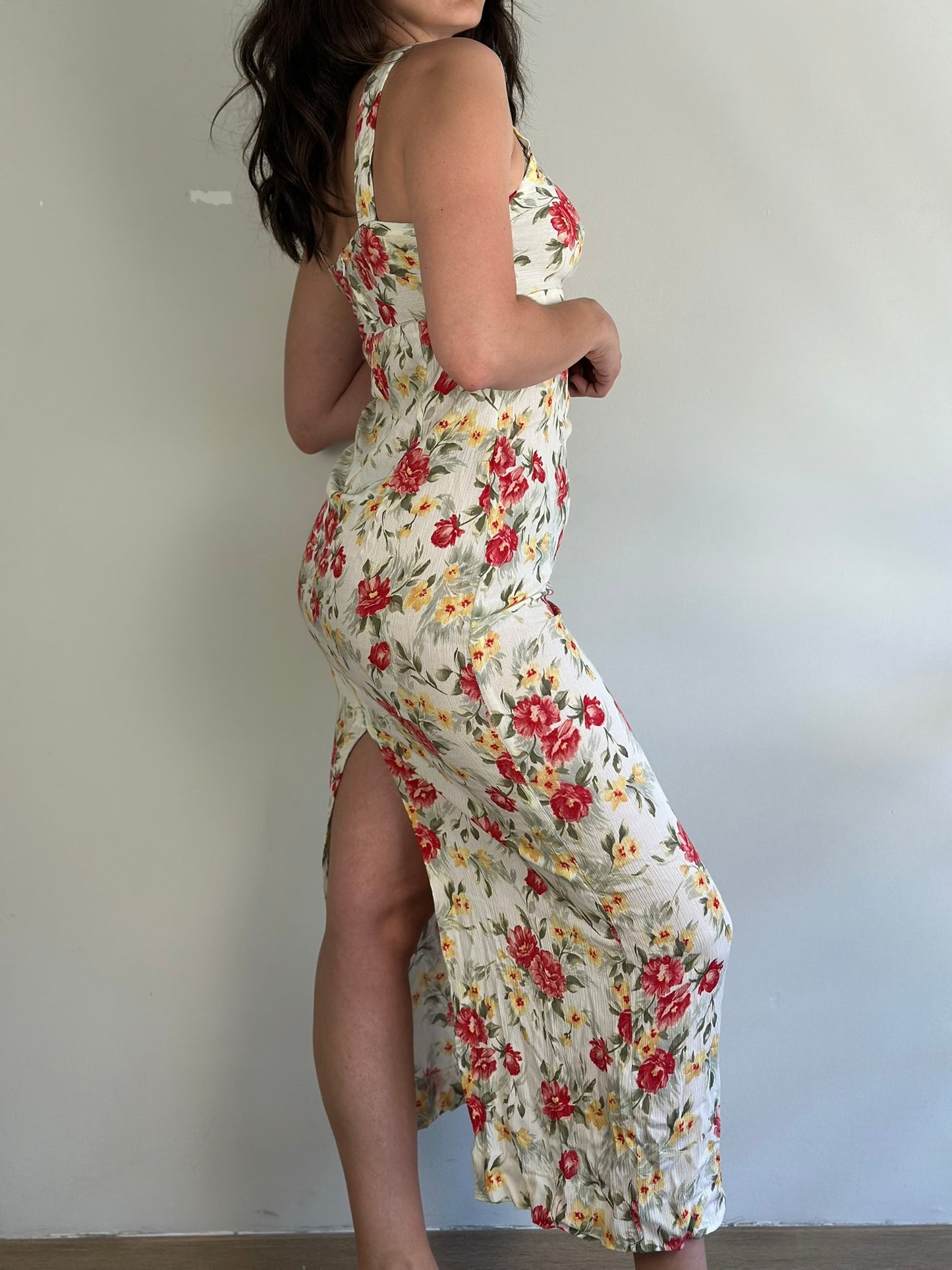 Vintage Maxi Floral Dress