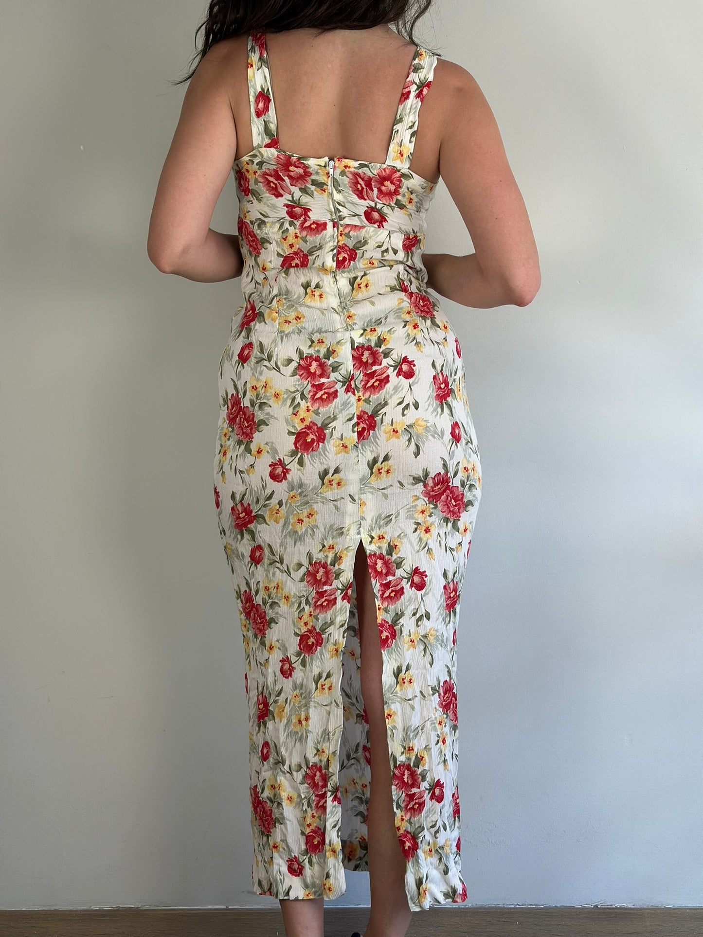 Vintage Maxi Floral Dress