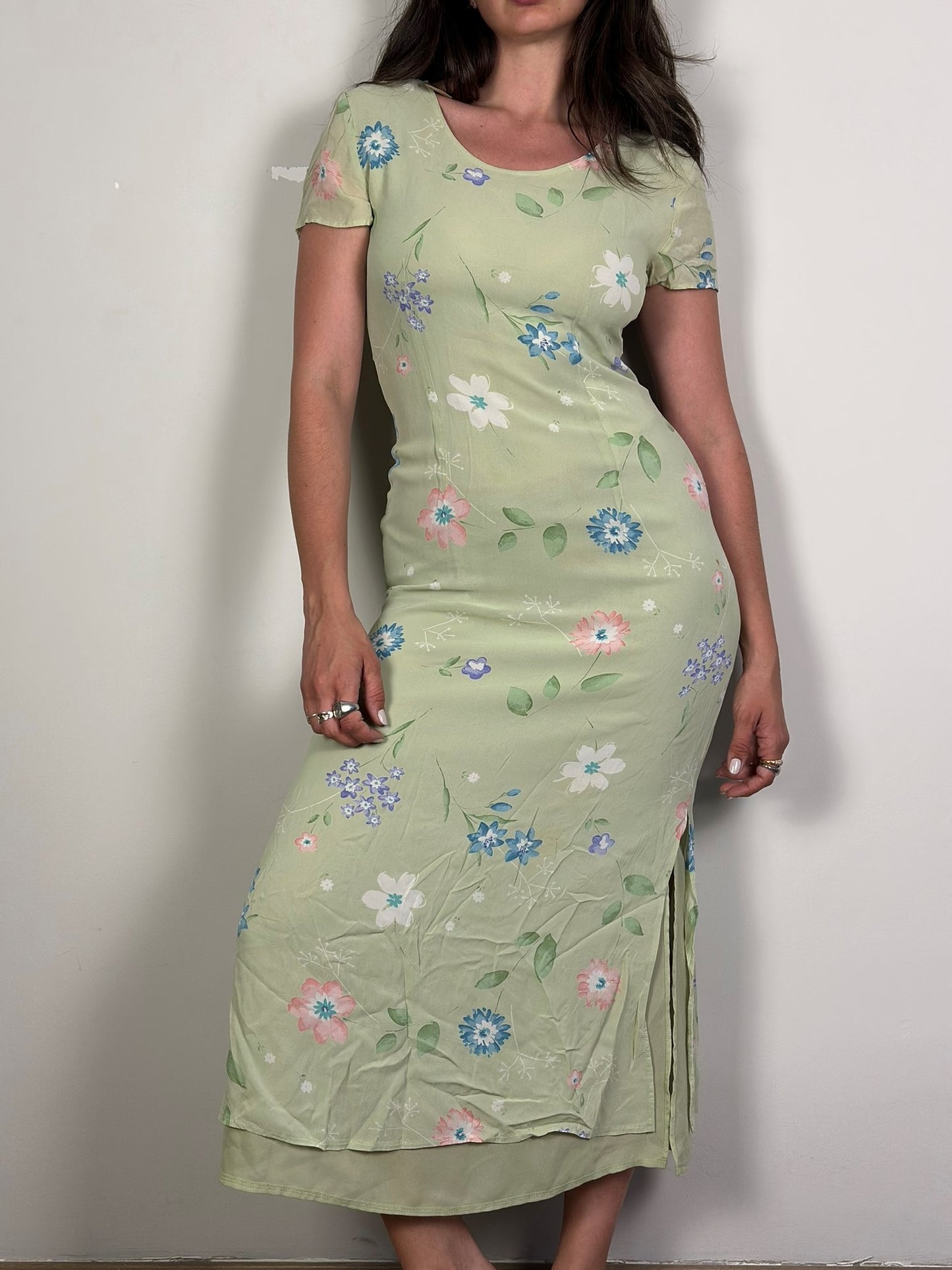 Vintage Maxi Floral Dress