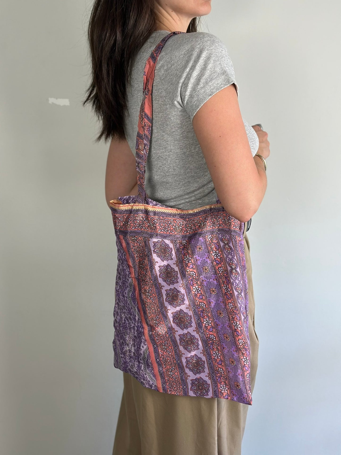 Recycled Silk Tote Bag