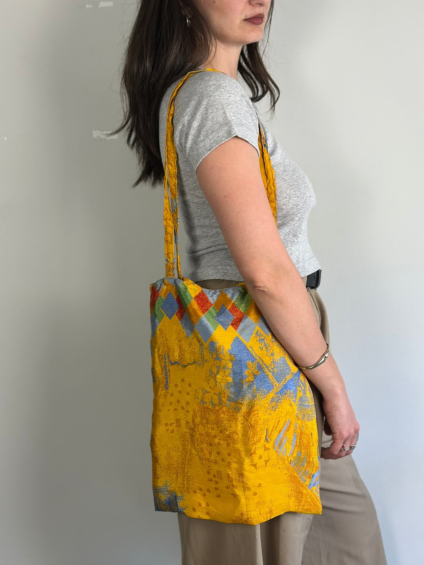 Recycled Silk Tote Bag
