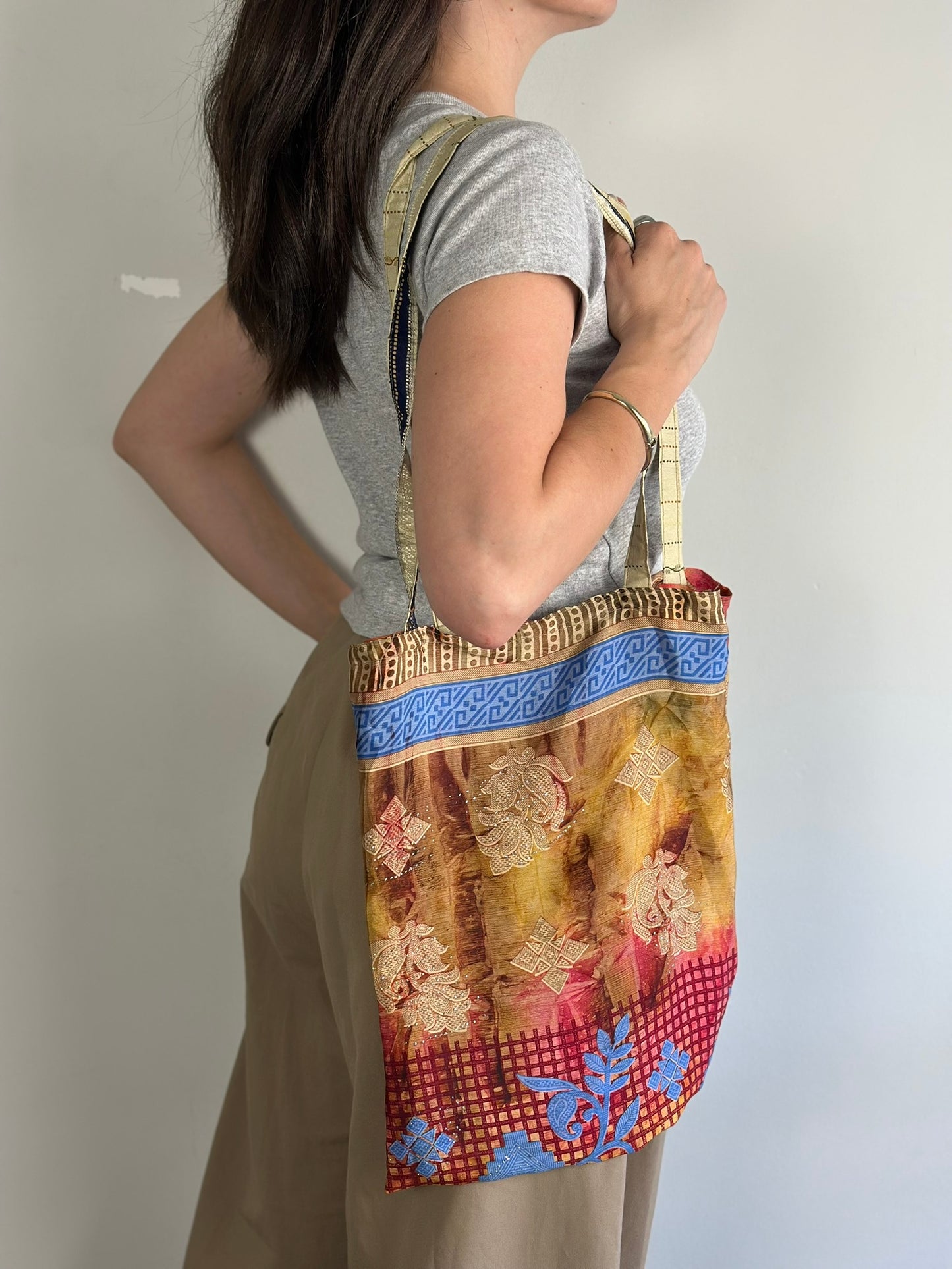 Recycled Silk Tote Bag