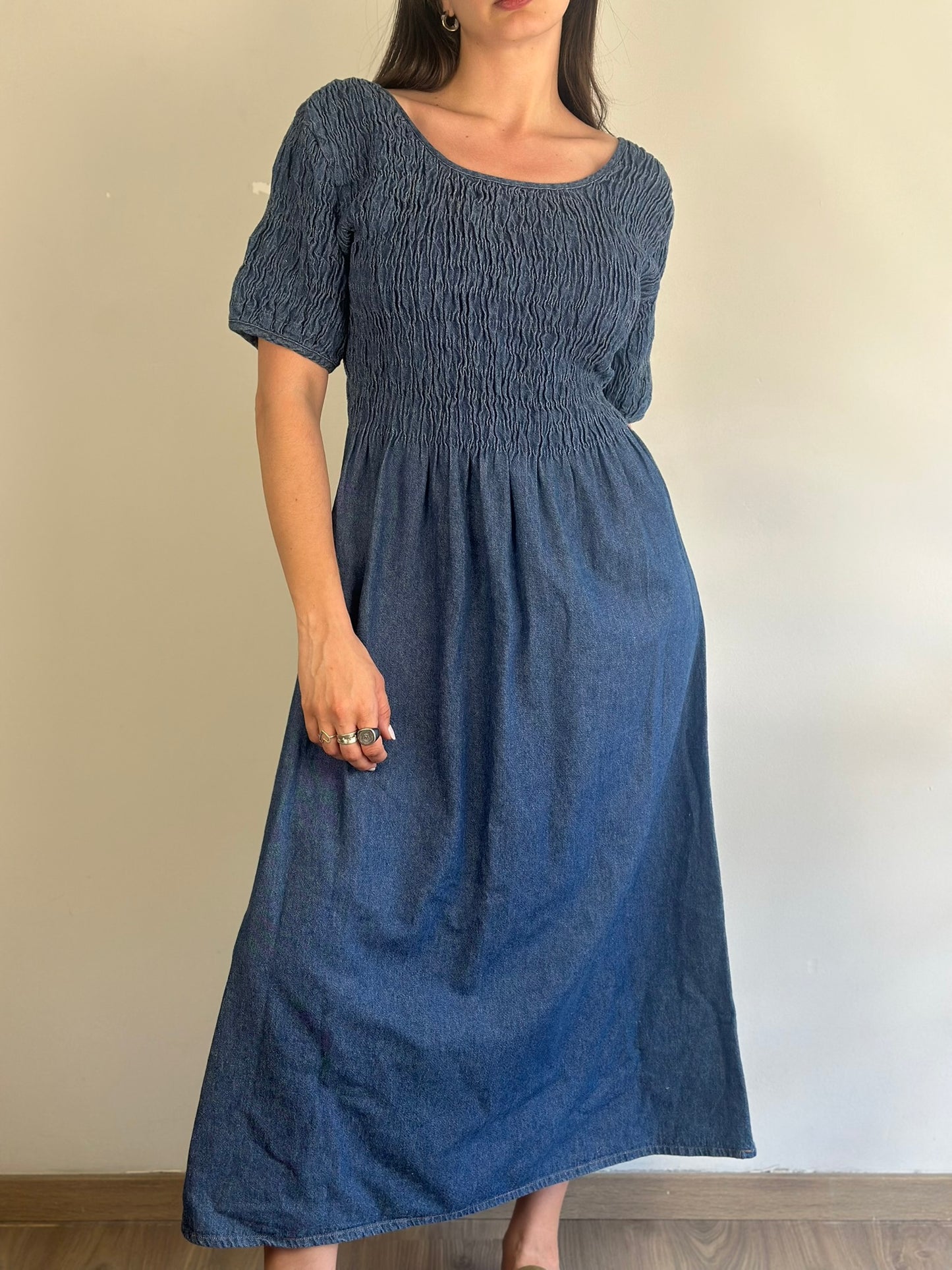 Vintage Maxi Denim Dress