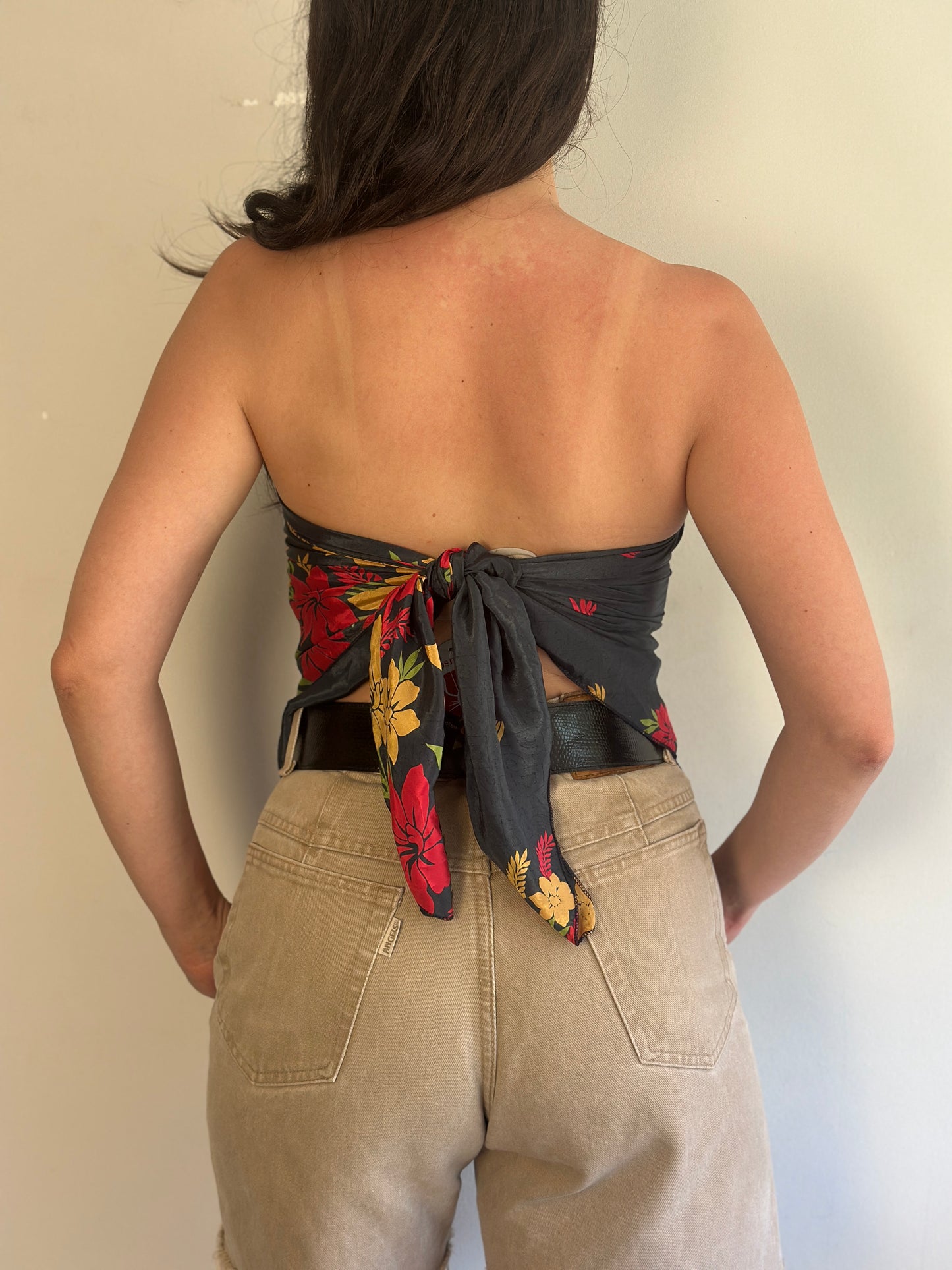 Recycled Silk Scarf-Top