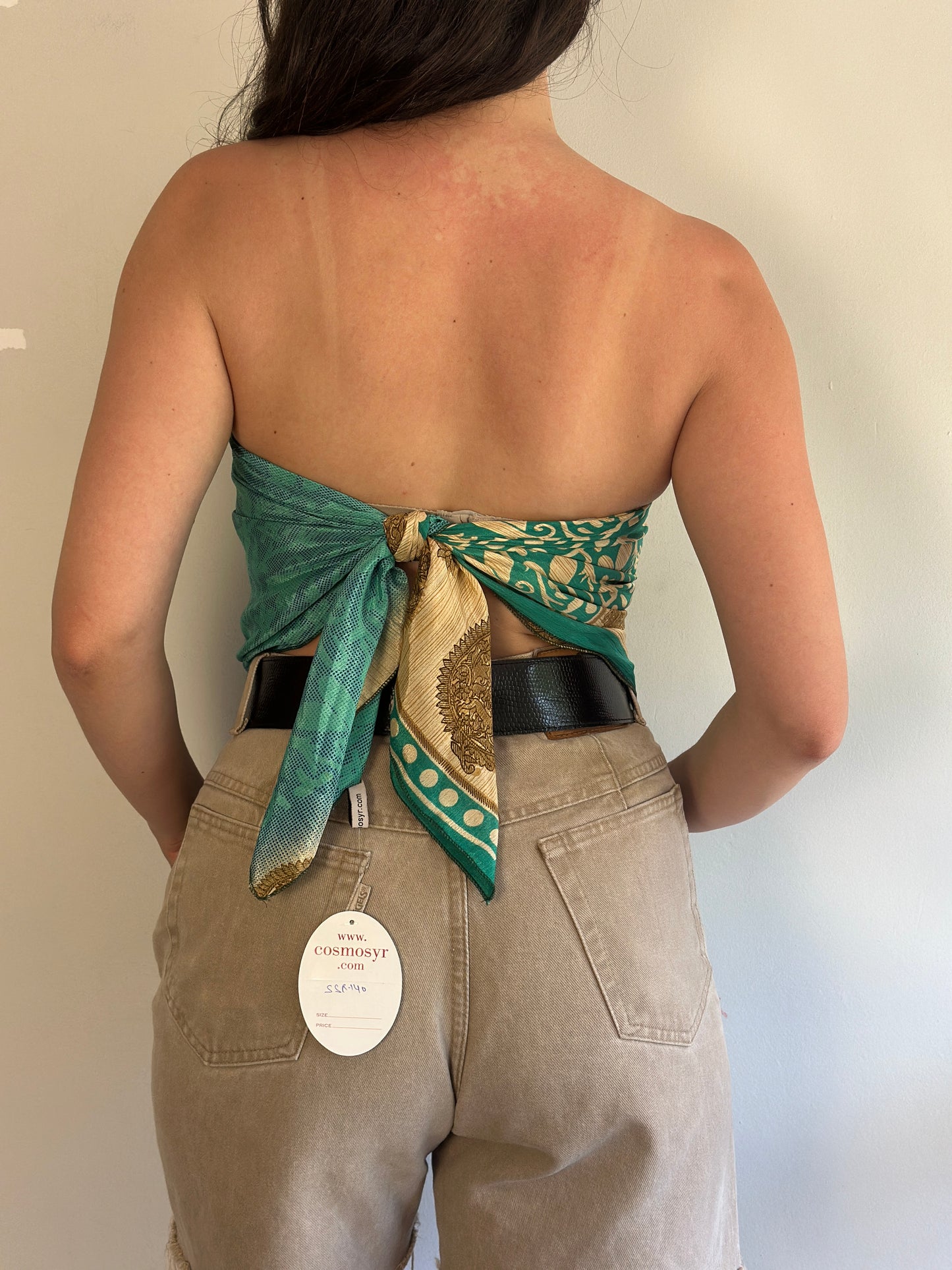Recycled Silk Scarf-Top