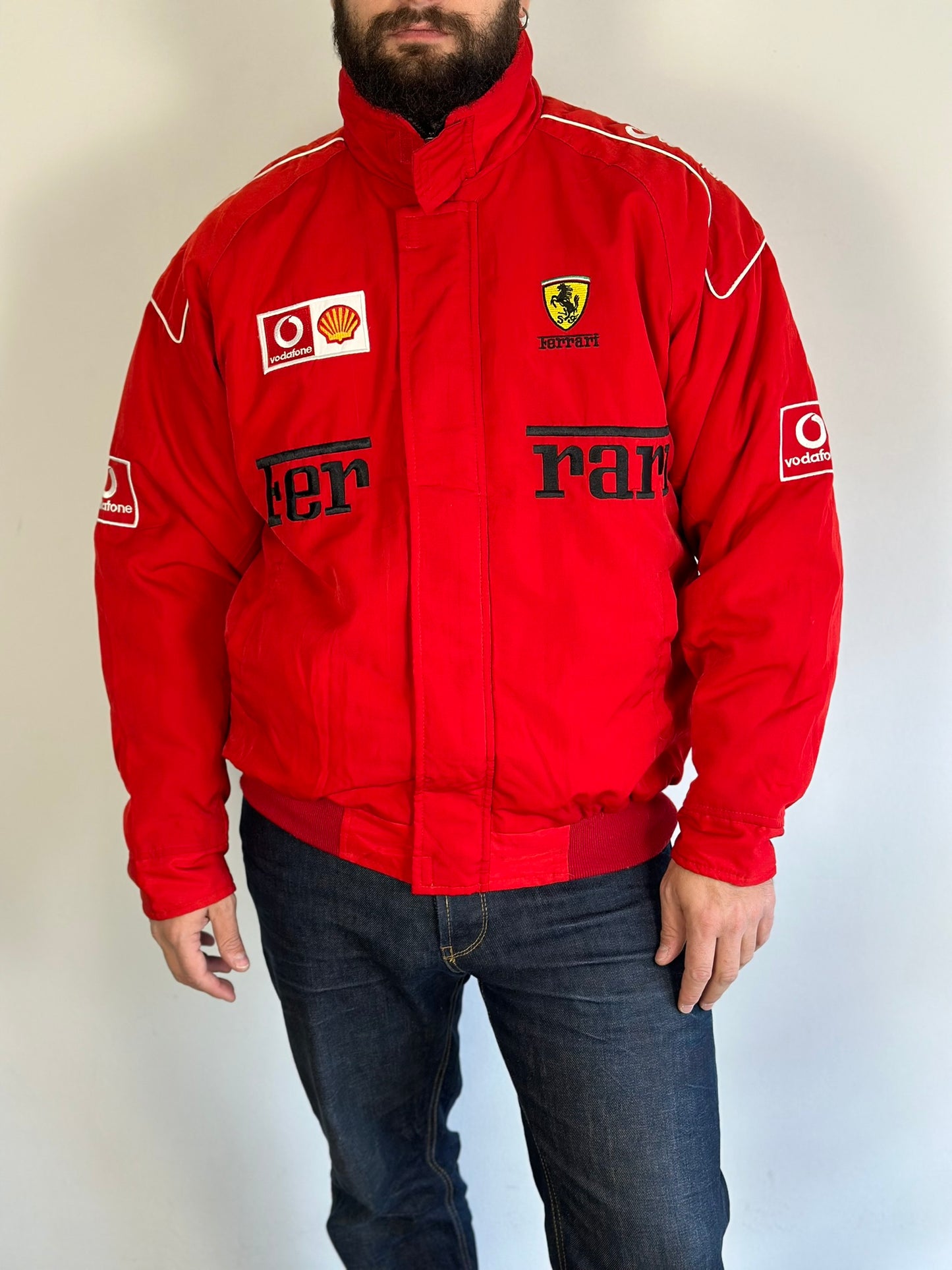 Vintage Ferrari Vodafone Bomber Jacket