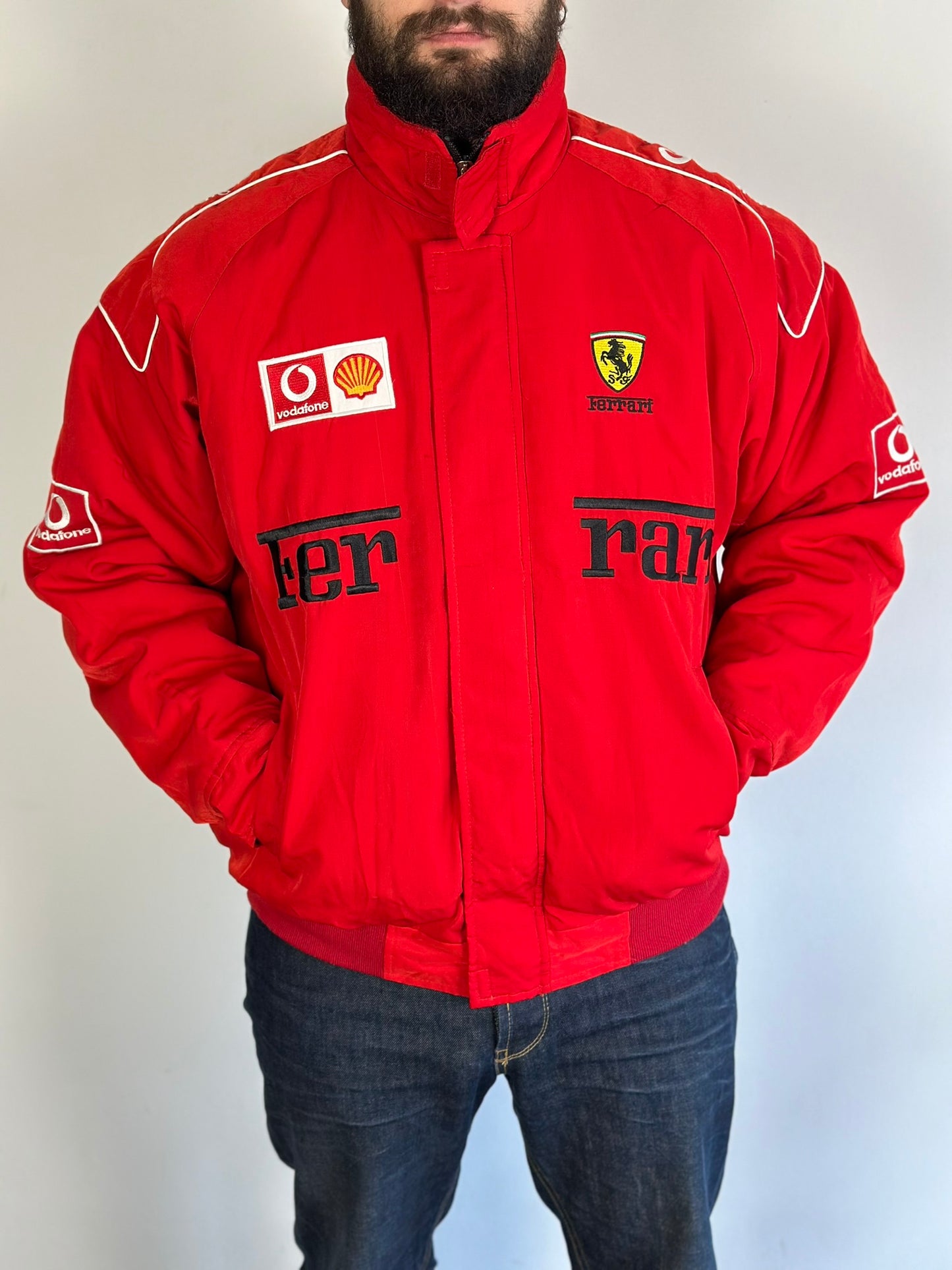 Vintage Ferrari Vodafone Bomber Jacket