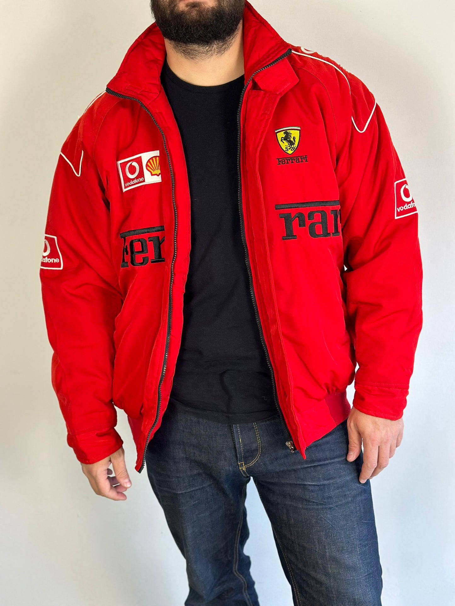 Vintage Ferrari Vodafone Bomber Jacket