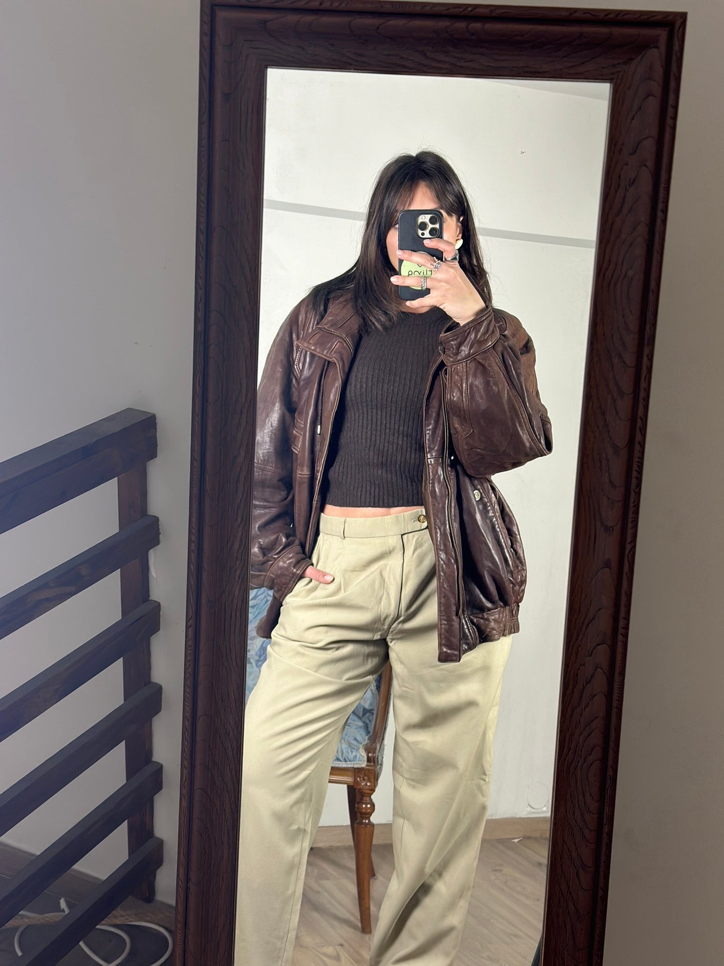 Vintage Beige Suit Pants