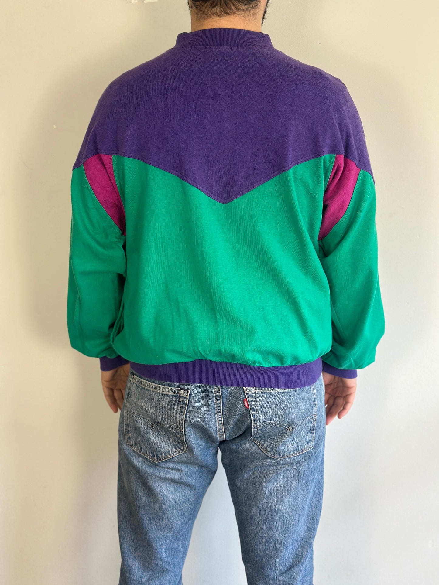 Vintage Athletic Cardigan with zipper