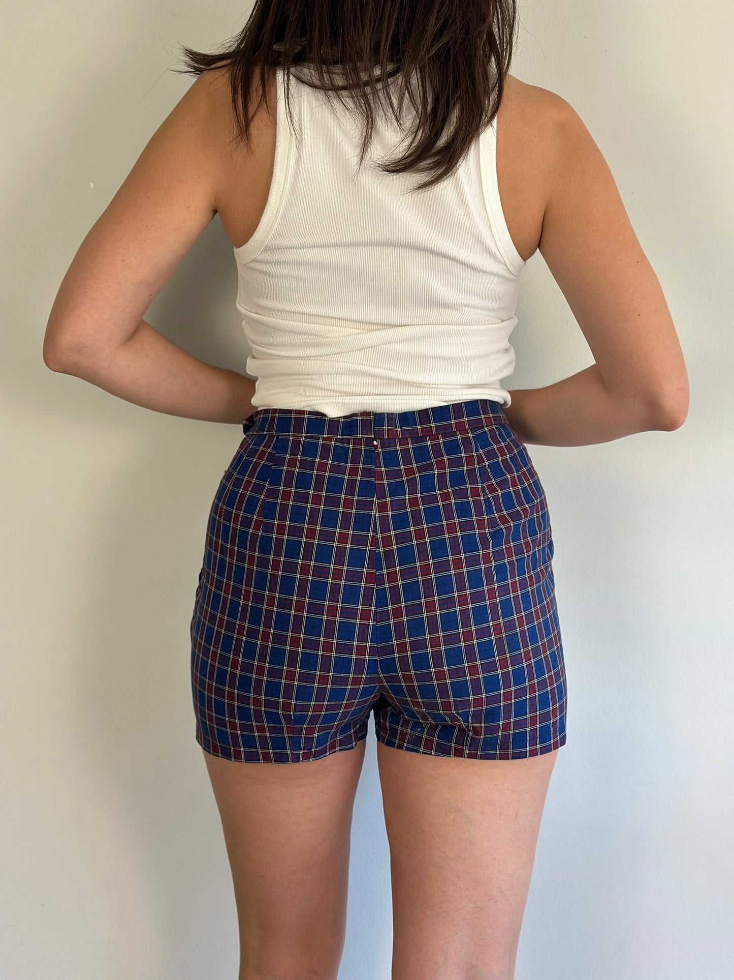 Vintage Checked Shorts