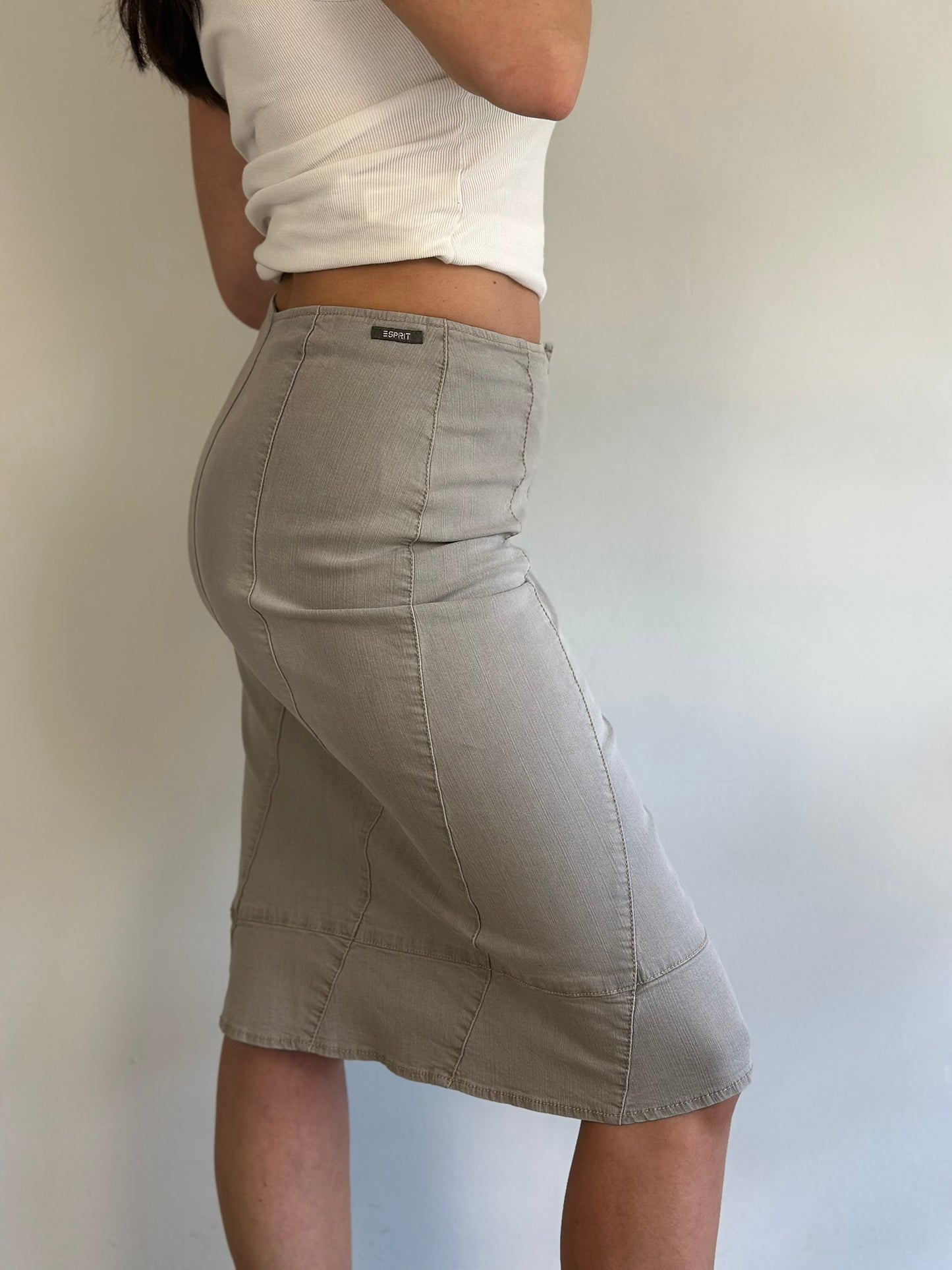 Vintage Midi Denim Skirt