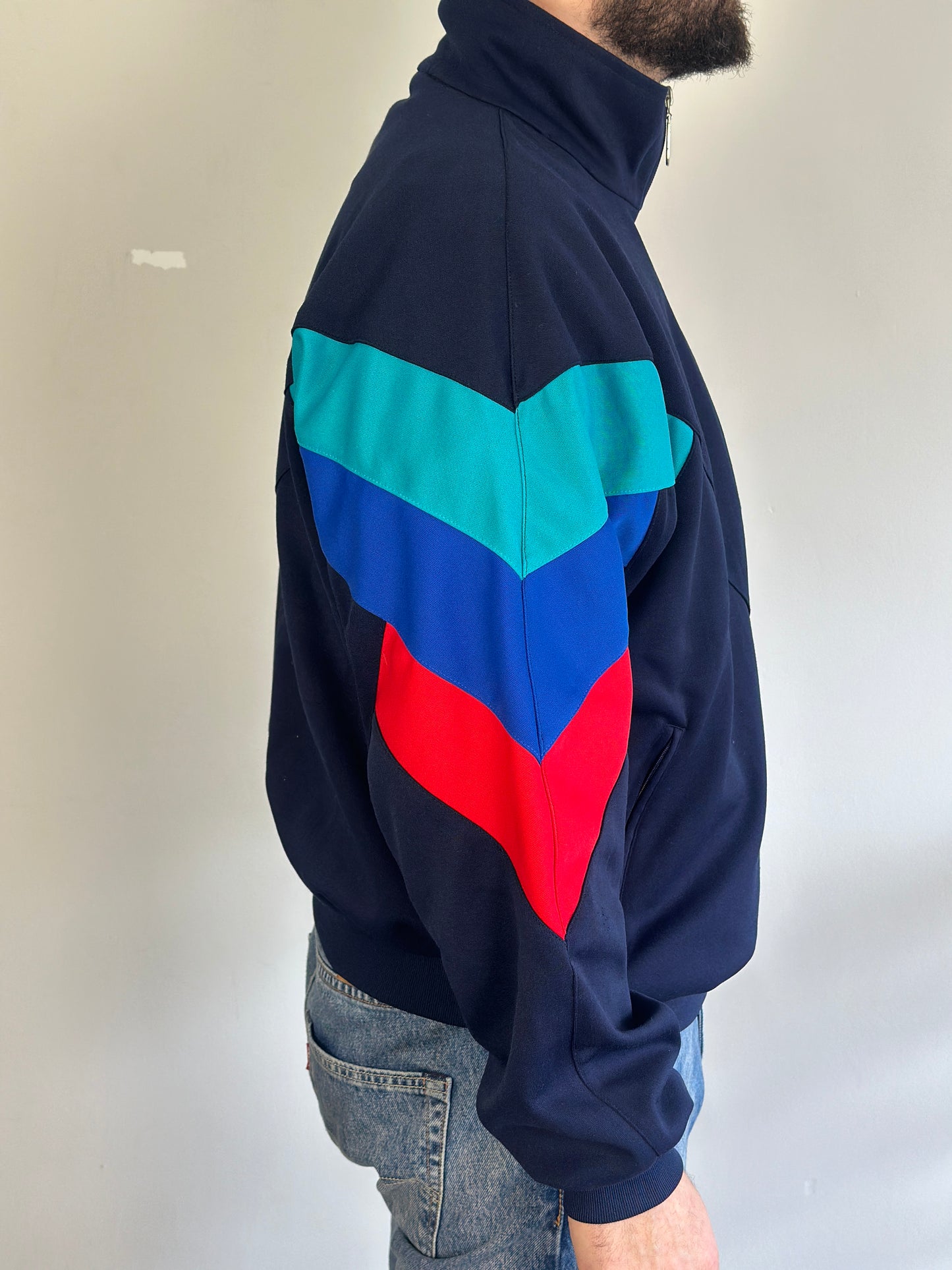 Vintage Athletic Cardigan with zipper