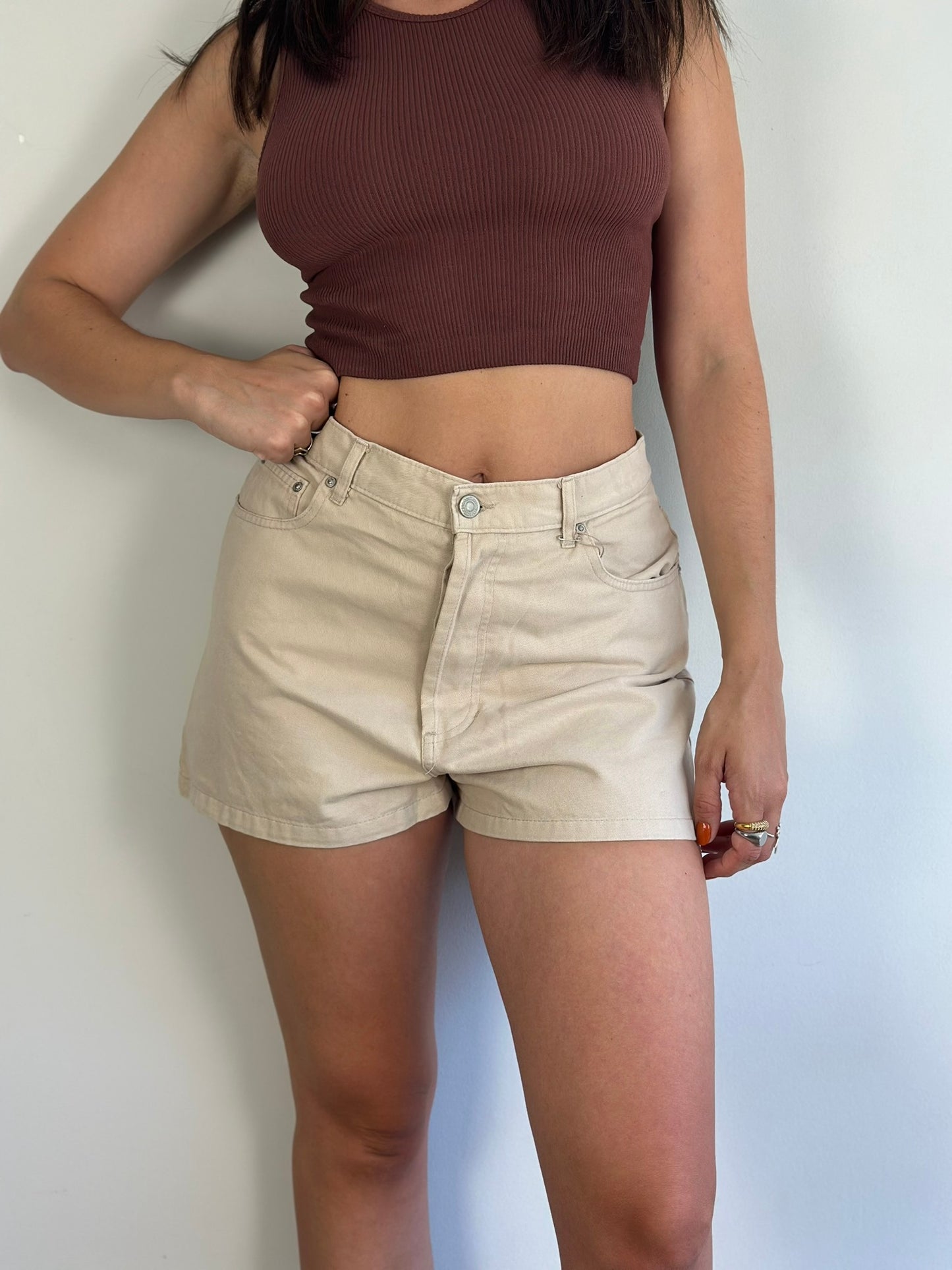 Vintage Beige Shorts