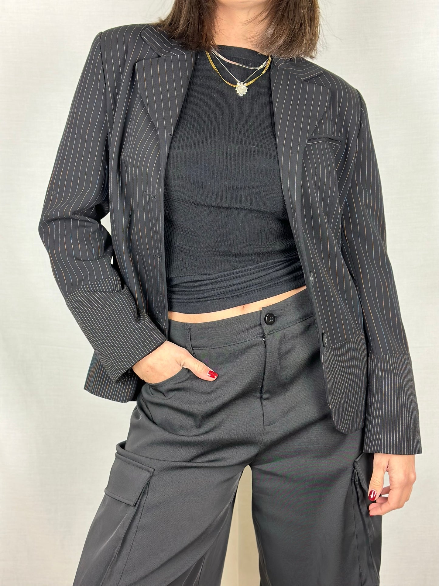 Vintage Striped Blazer
