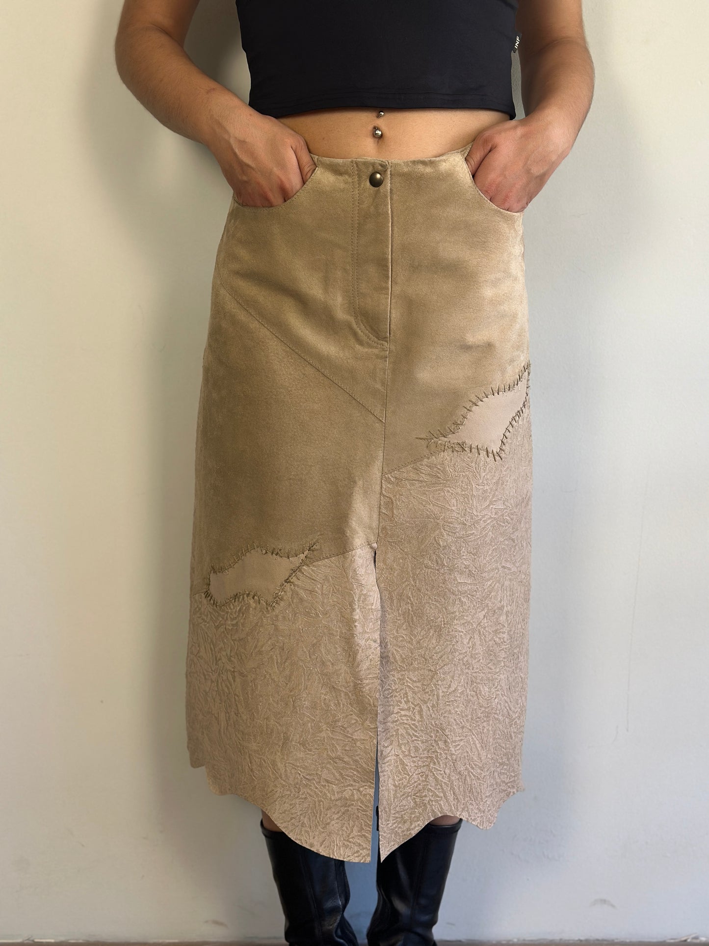 Vintage Suede Skirt