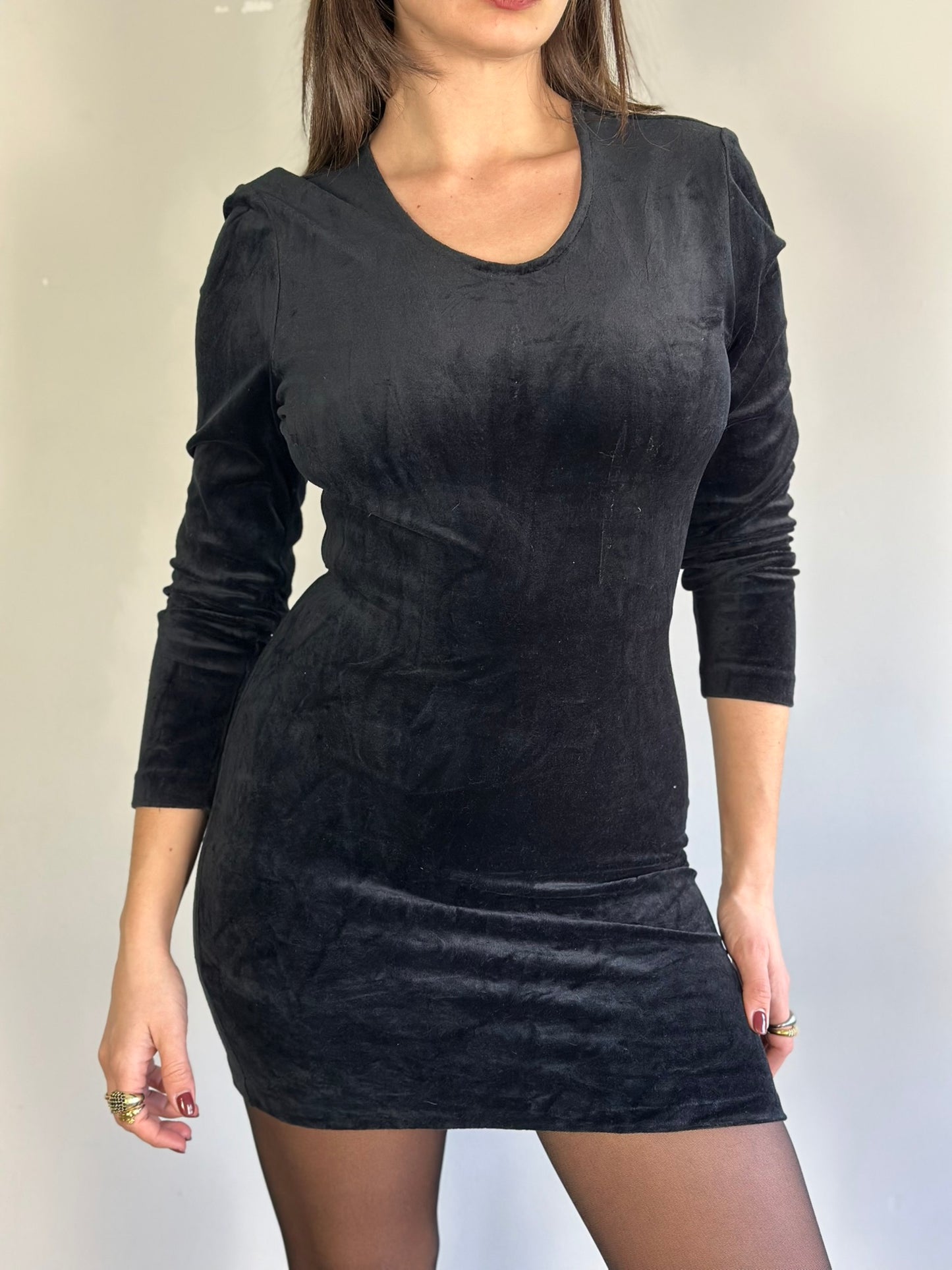 Vintage Mini Velvet Dress