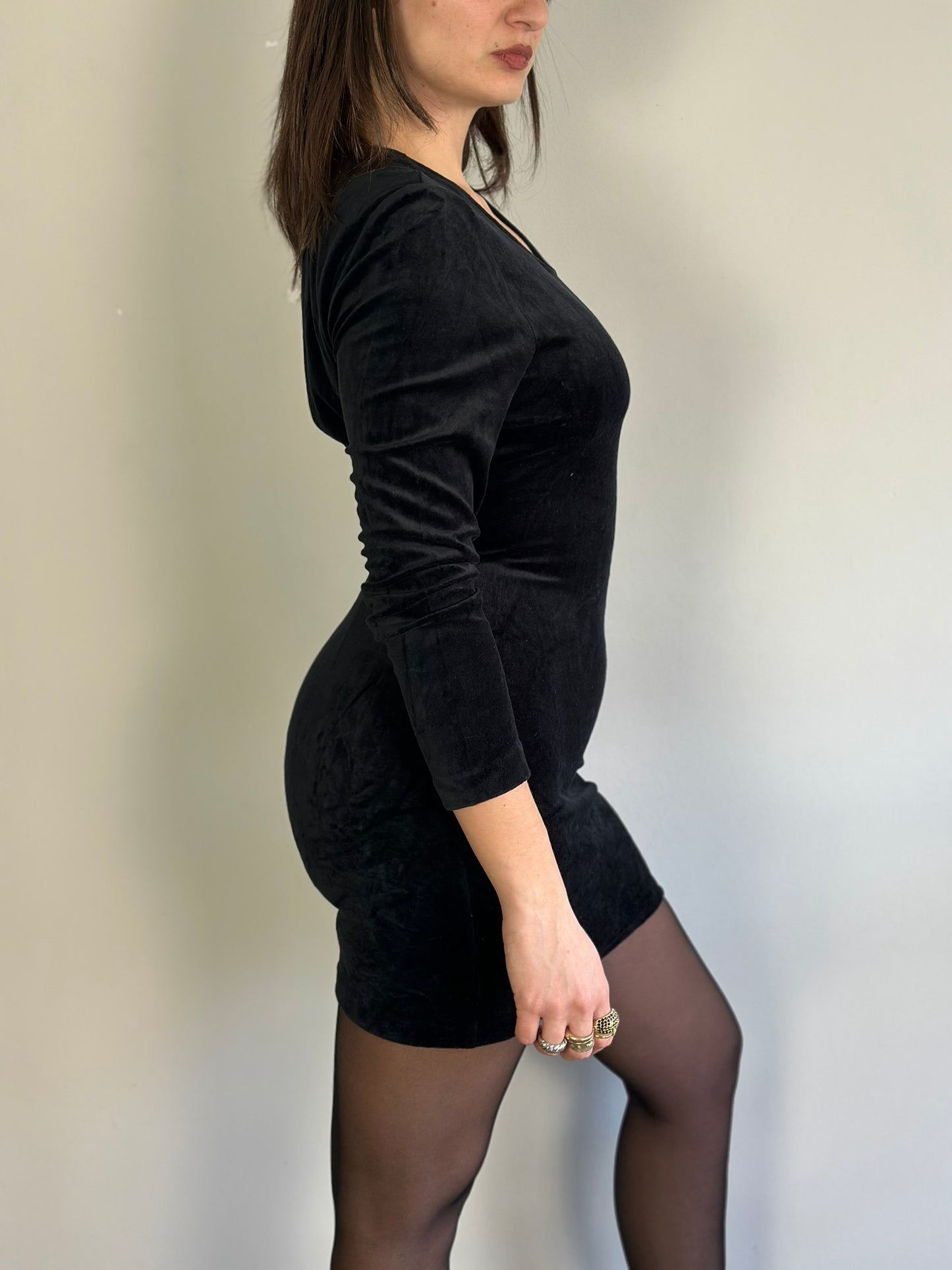 Vintage Mini Velvet Dress
