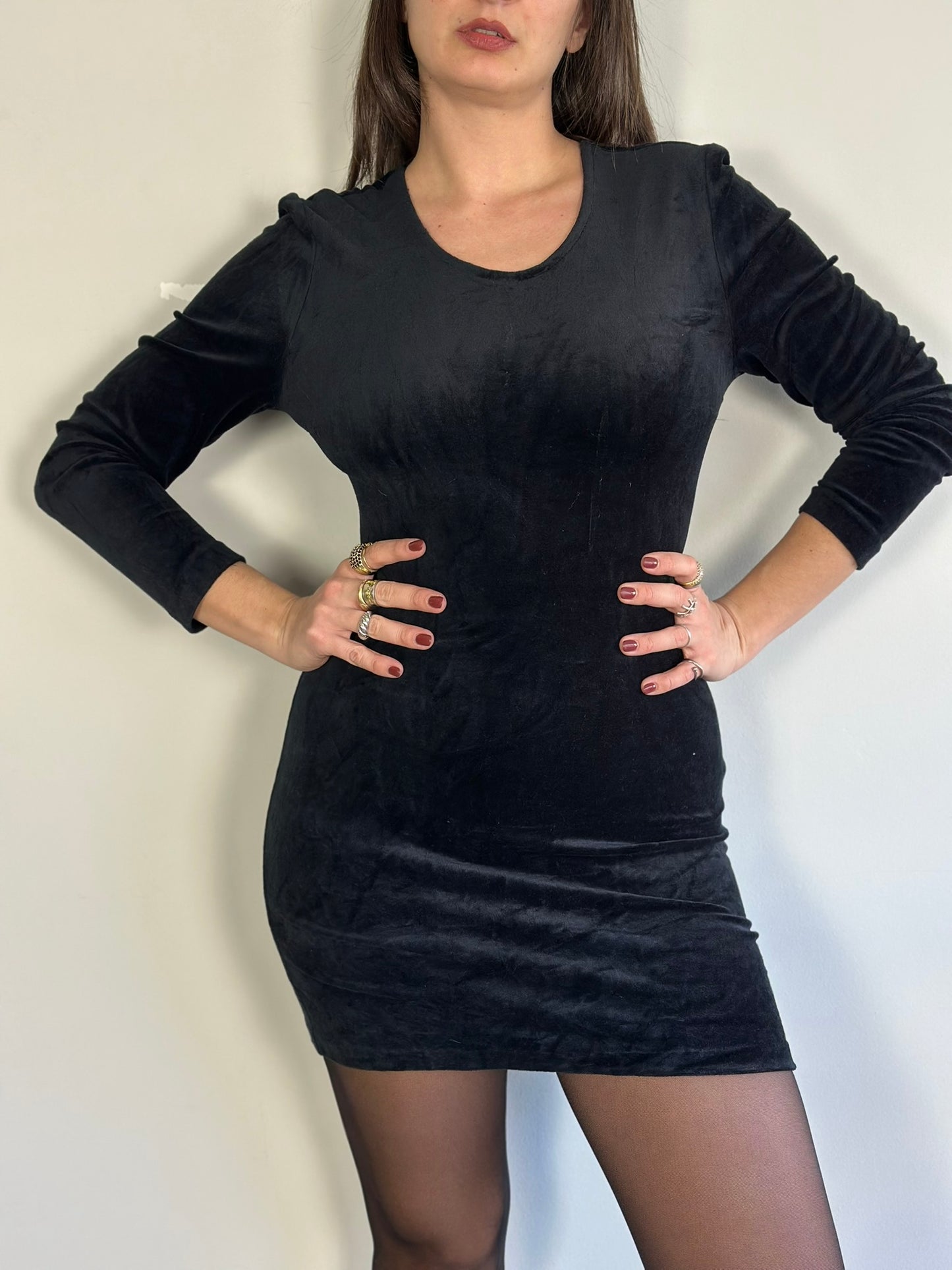 Vintage Mini Velvet Dress
