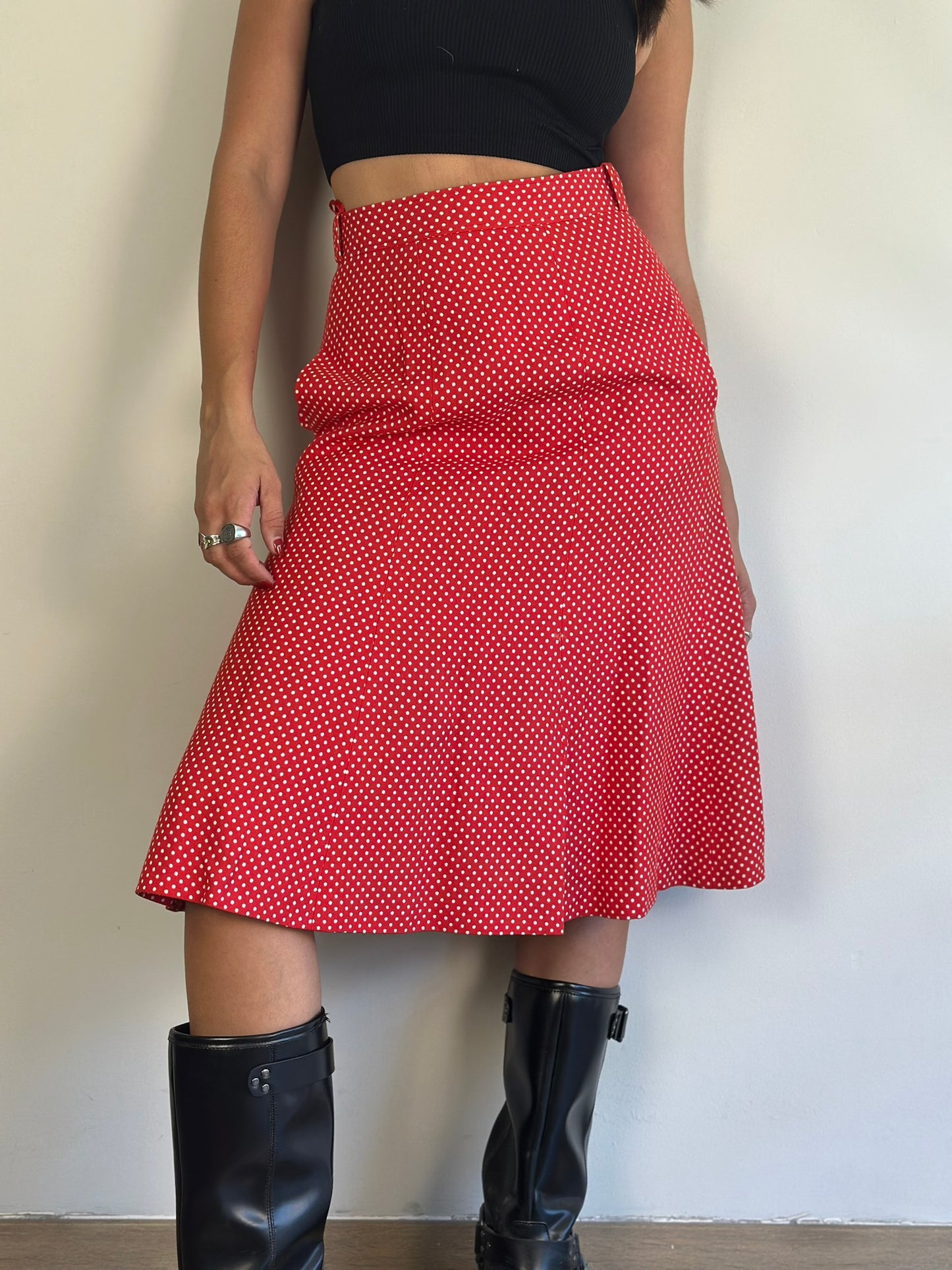 Vintage Polka Dot Skirt