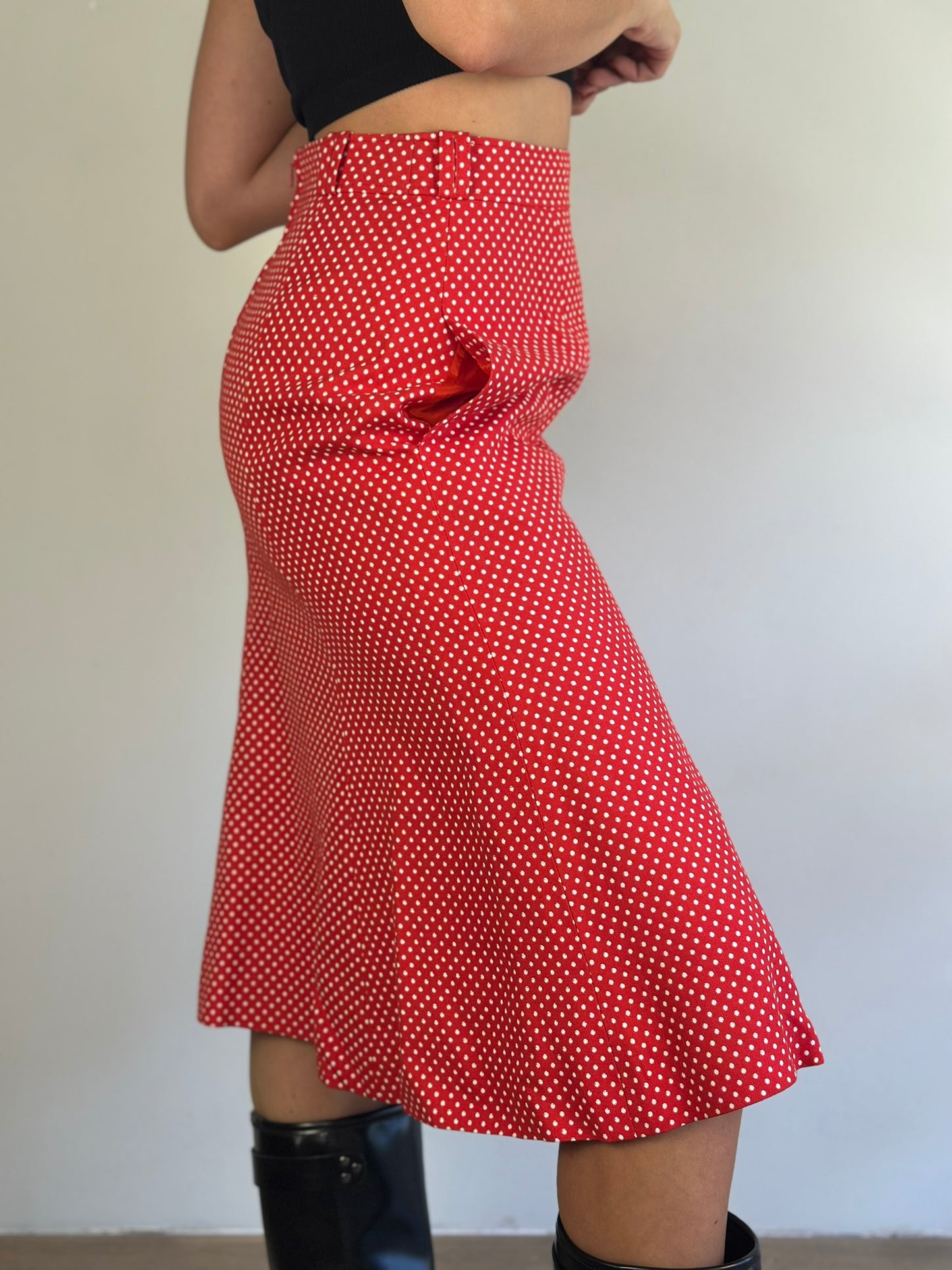 Vintage Polka Dot Skirt