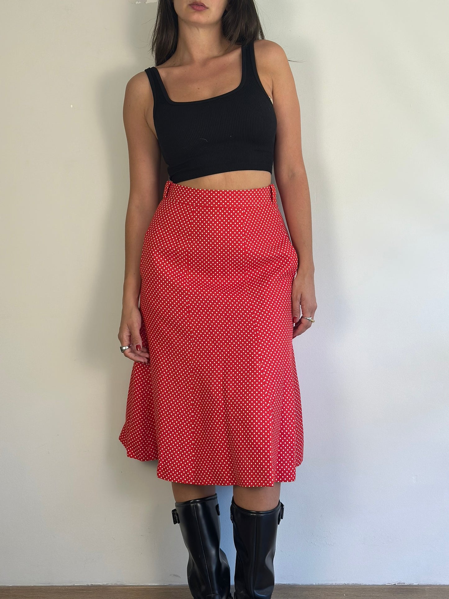 Vintage Polka Dot Skirt
