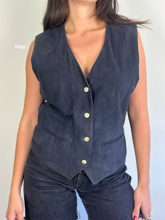 Vintage Suede Vest