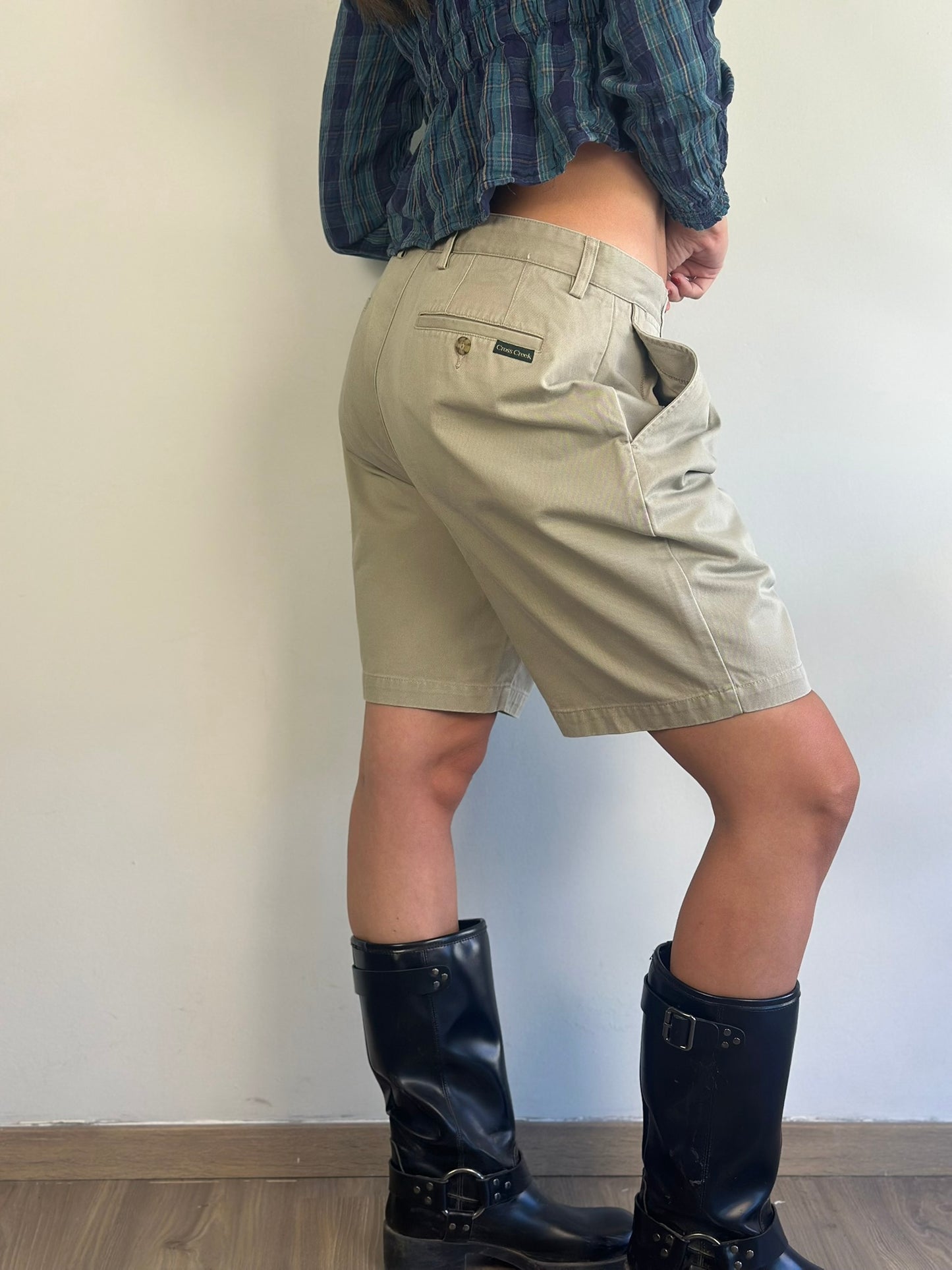 Beige Jorts